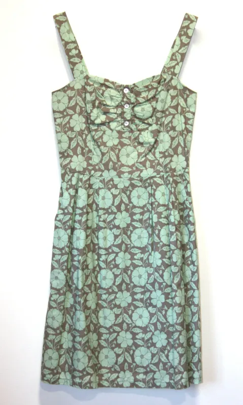 RN - 2 - Bouvreuil Dress - Verdigris Mallow sold by Birds of North America