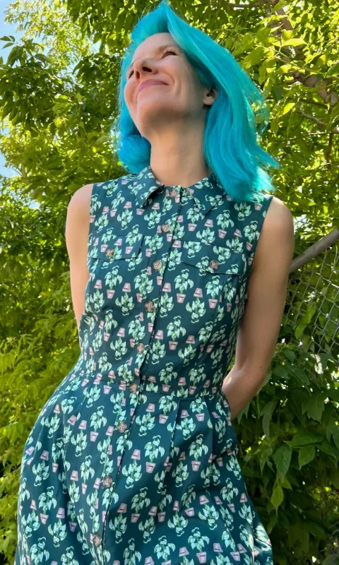 Vanneau Dress - Plant Mom made by Birds of North America