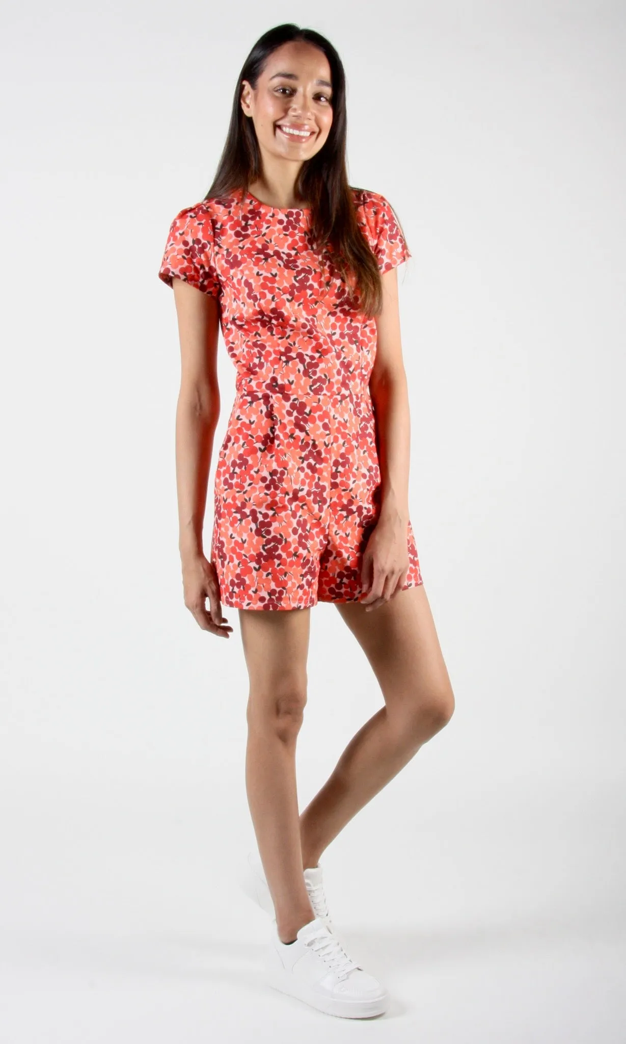 Teeter-Bob Romper - Sour Cherry sold by Birds of North America