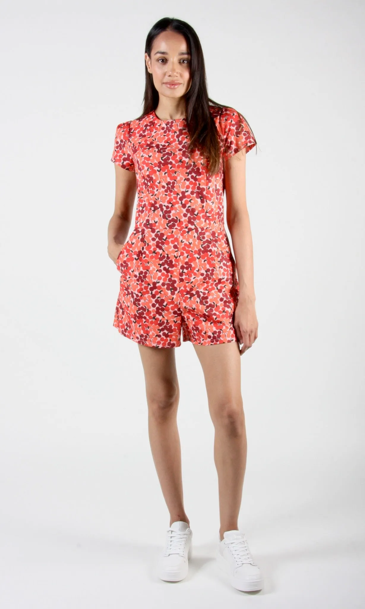Teeter-Bob Romper - Sour Cherry sold by Birds of North America product image thumbnail 2
