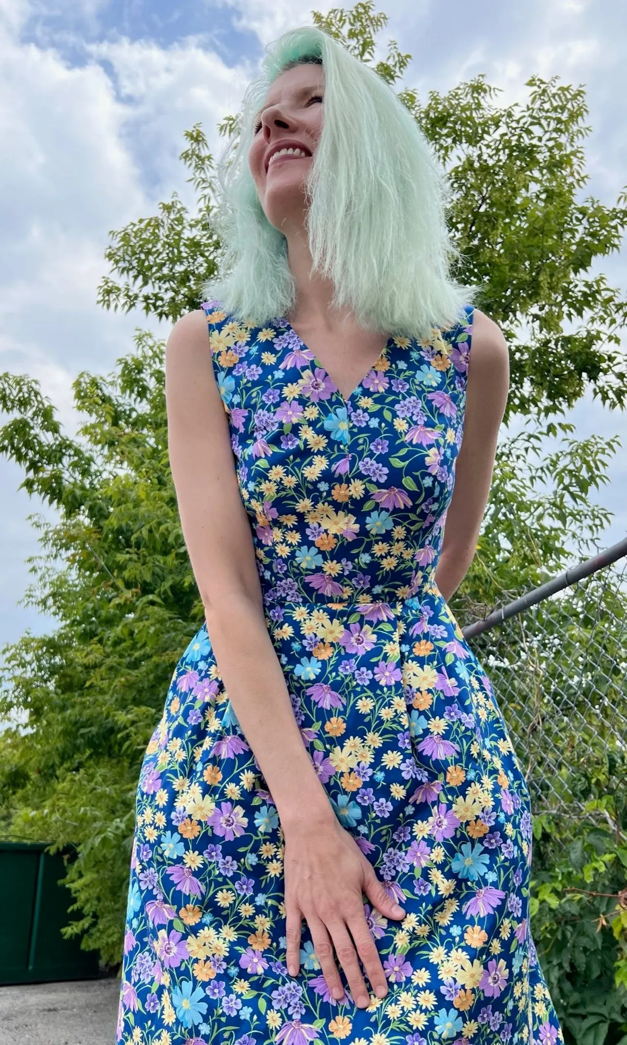 Wood Snipe Dress - Blue Meadow sold by Birds of North America