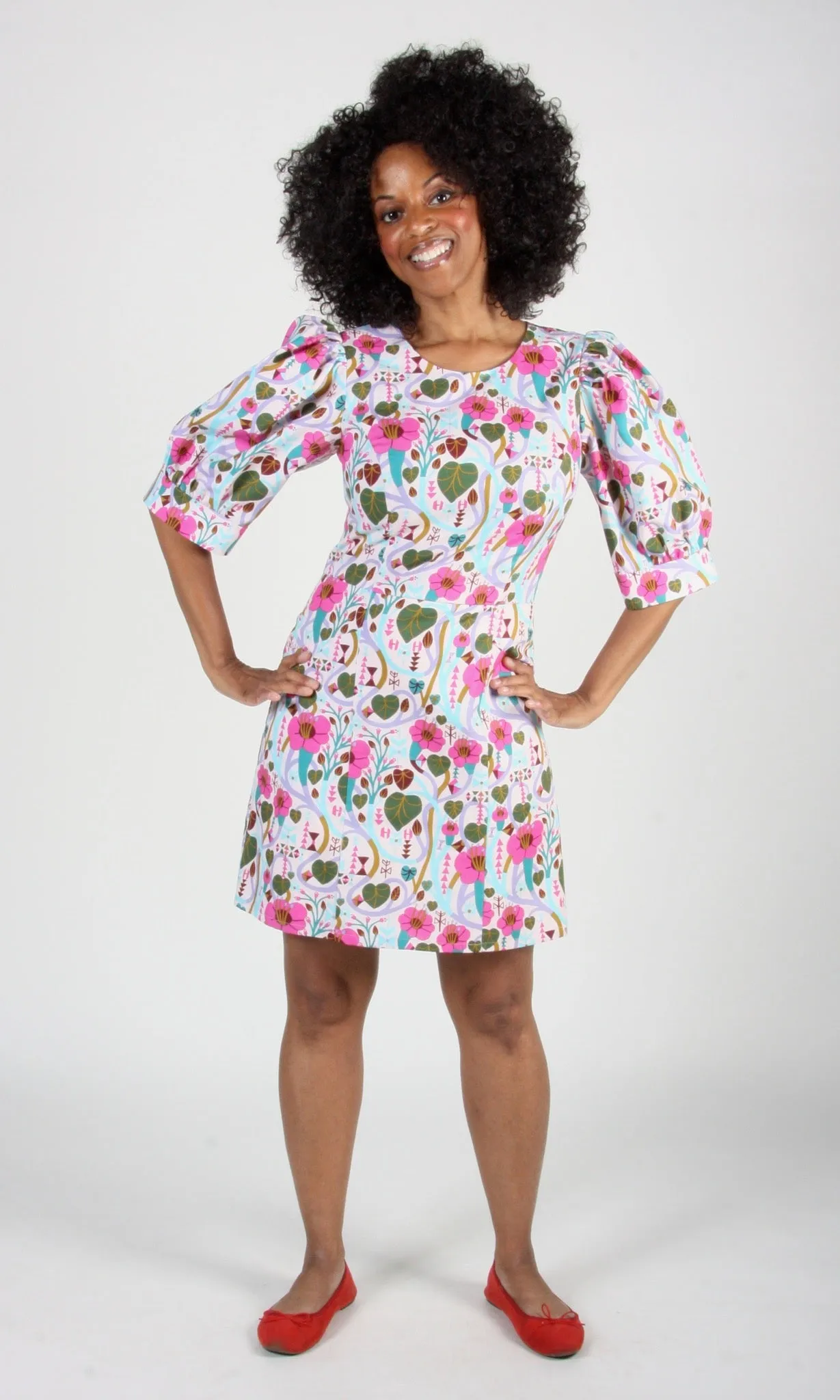 Halcyon Dress - Trumpet Vines sold by Birds of North America