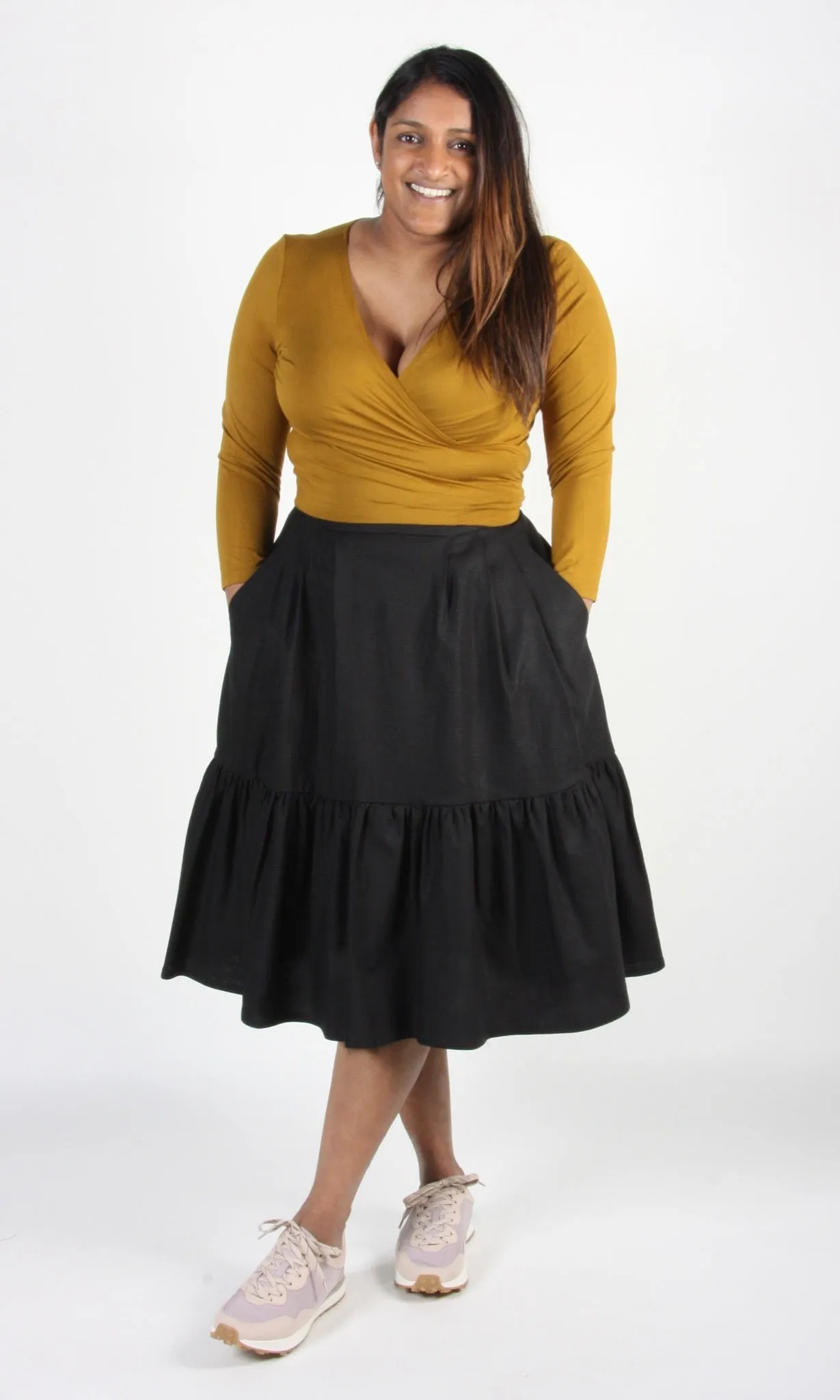 Petronia Skirt - Black sold by Birds of North America