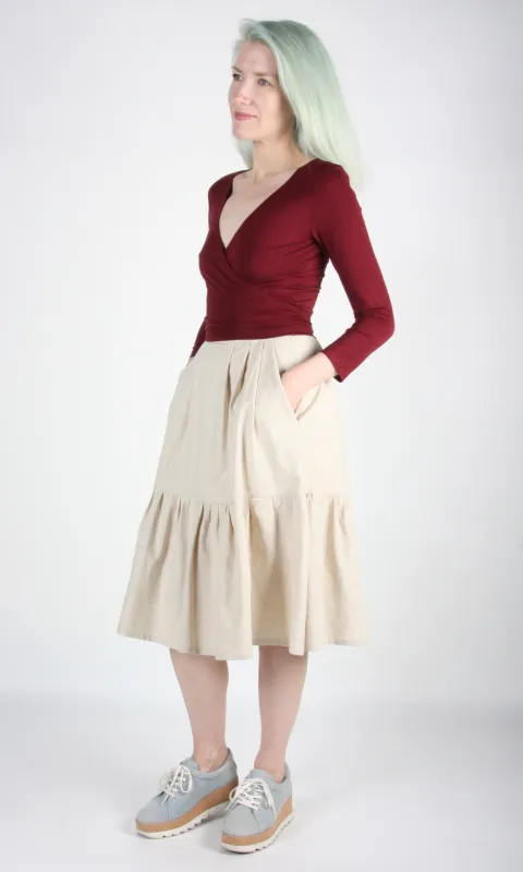Petronia Skirt - Sand made by Birds of North America