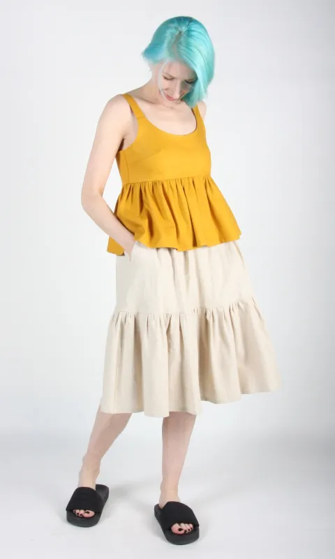 Grassquit Top - Saffron made by Birds of North America