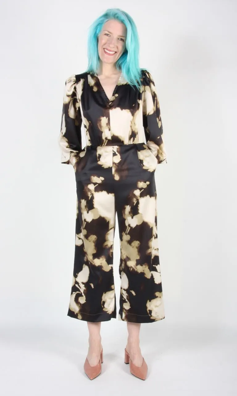 Sarcelle Jumpsuit - Ink Clouds sold by Birds of North America