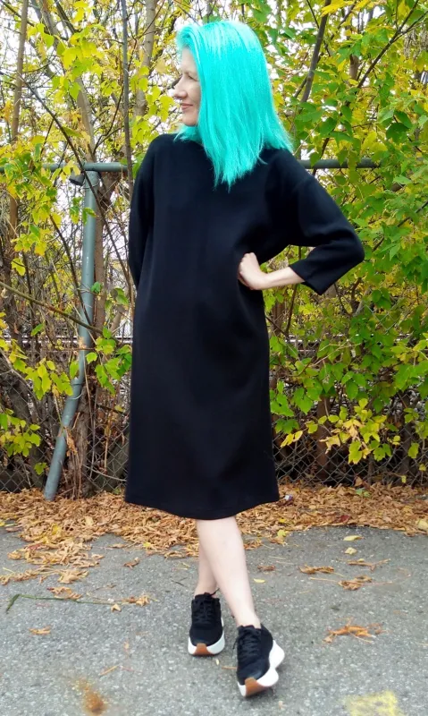 Synallaxe Dress - Black made by Birds of North America