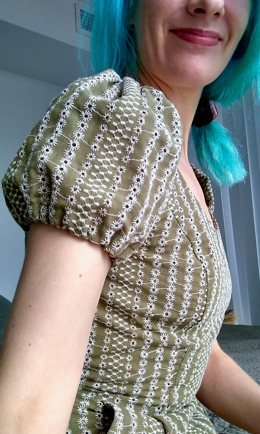 Bufflehead Romper - Sage Eyelet sold by Birds of North America product image thumbnail 3