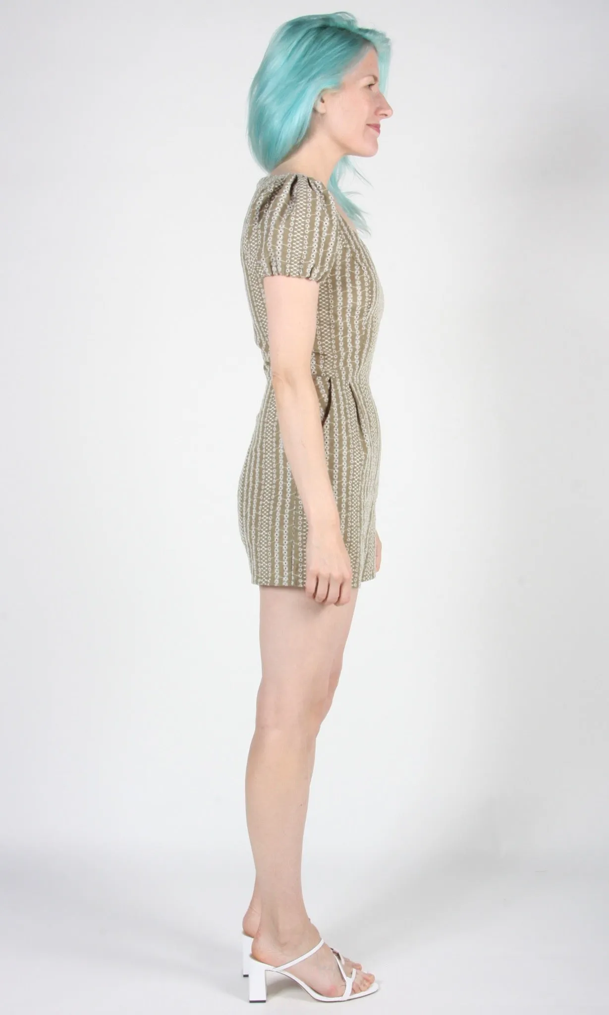 Bufflehead Romper - Sage Eyelet sold by Birds of North America product image thumbnail 5