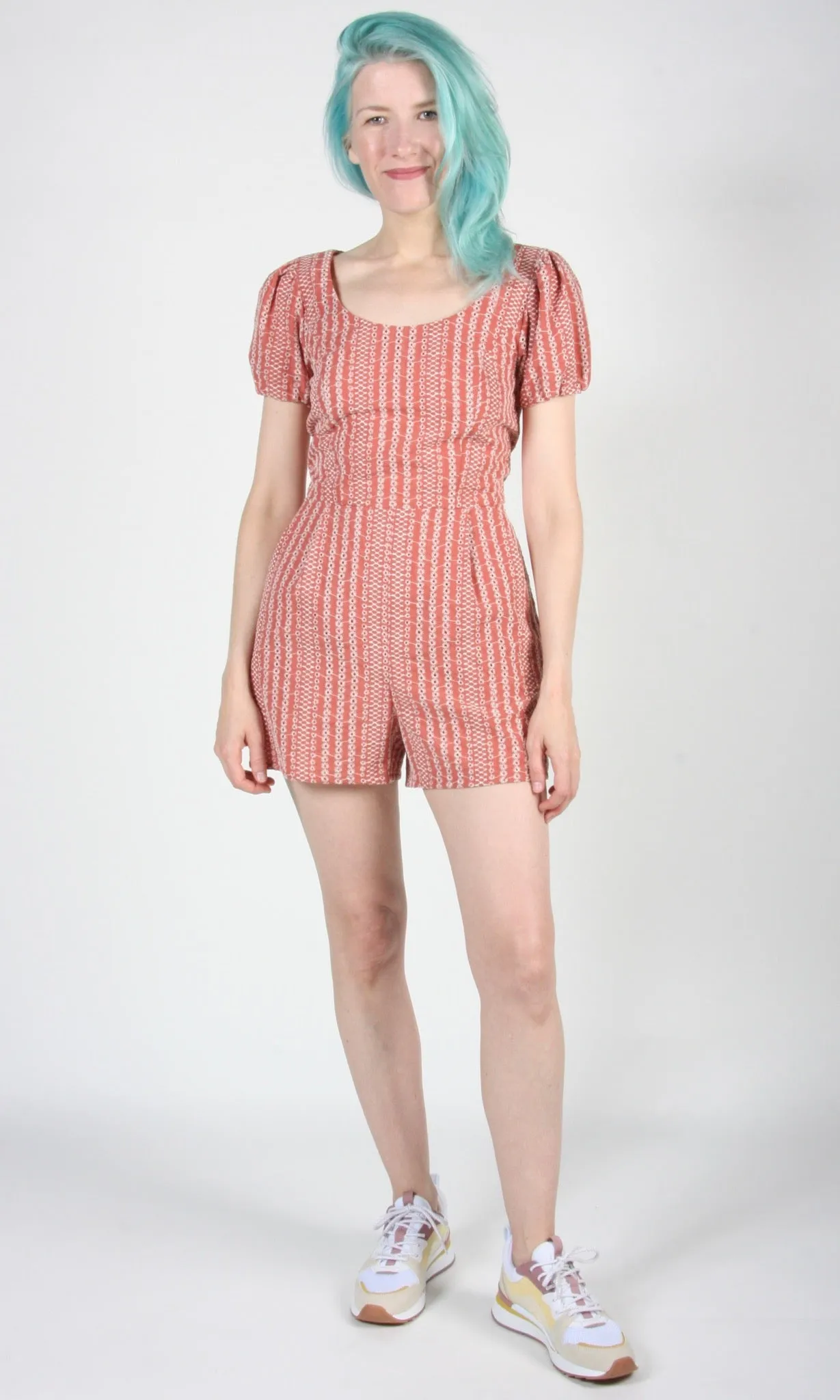 Bufflehead Romper - Cinnamon Eyelet sold by Birds of North America product image thumbnail 4