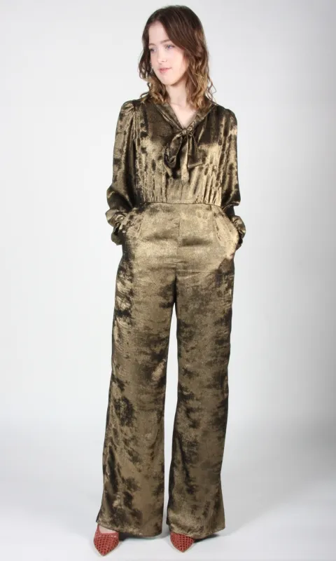 Thrasher Jumpsuit - Crushed Gold made by Birds of North America