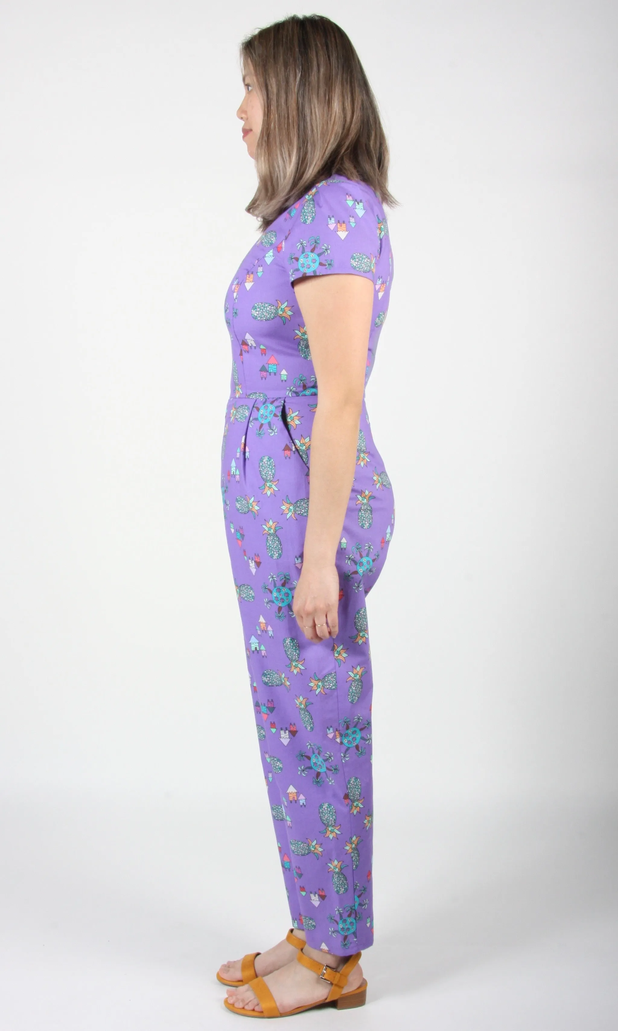 Auk Jumpsuit - Purple Pineapple Party sold by Birds of North America product image thumbnail 2