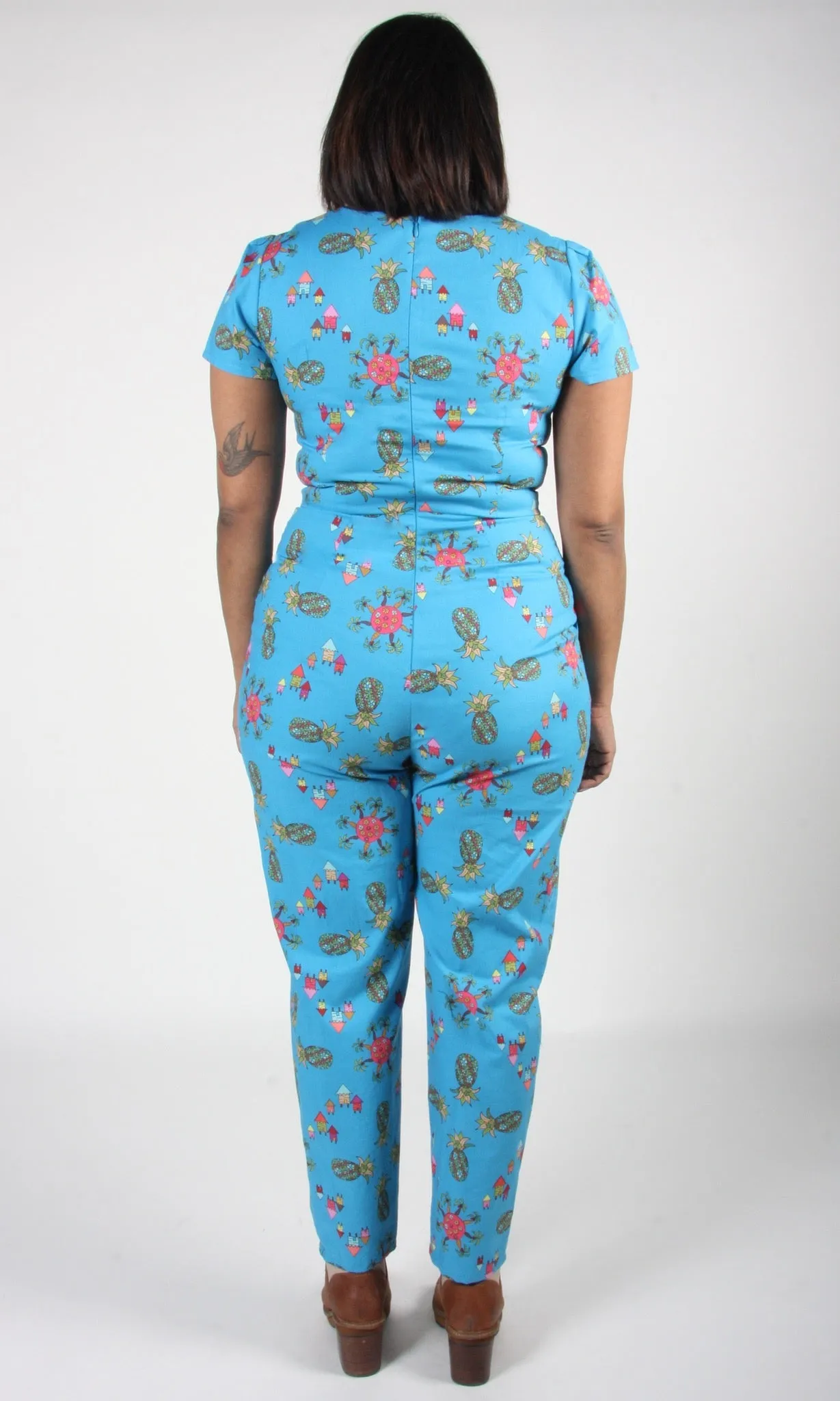 Auk Jumpsuit - Blue Pineapple Party sold by Birds of North America product image thumbnail 4