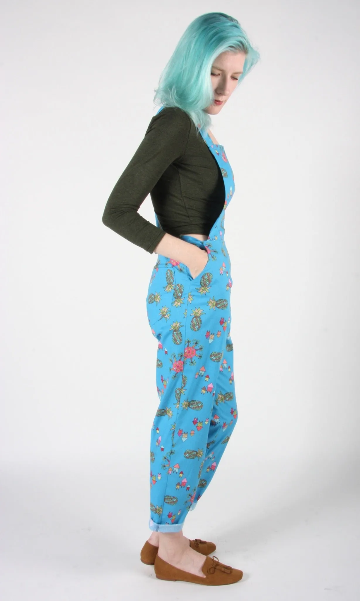 Bunting Overalls - Blue Pineapple Party sold by Birds of North America product image thumbnail 3