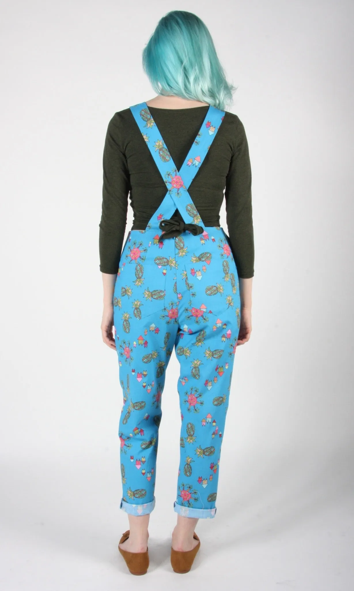 Bunting Overalls - Blue Pineapple Party sold by Birds of North America product image thumbnail 4