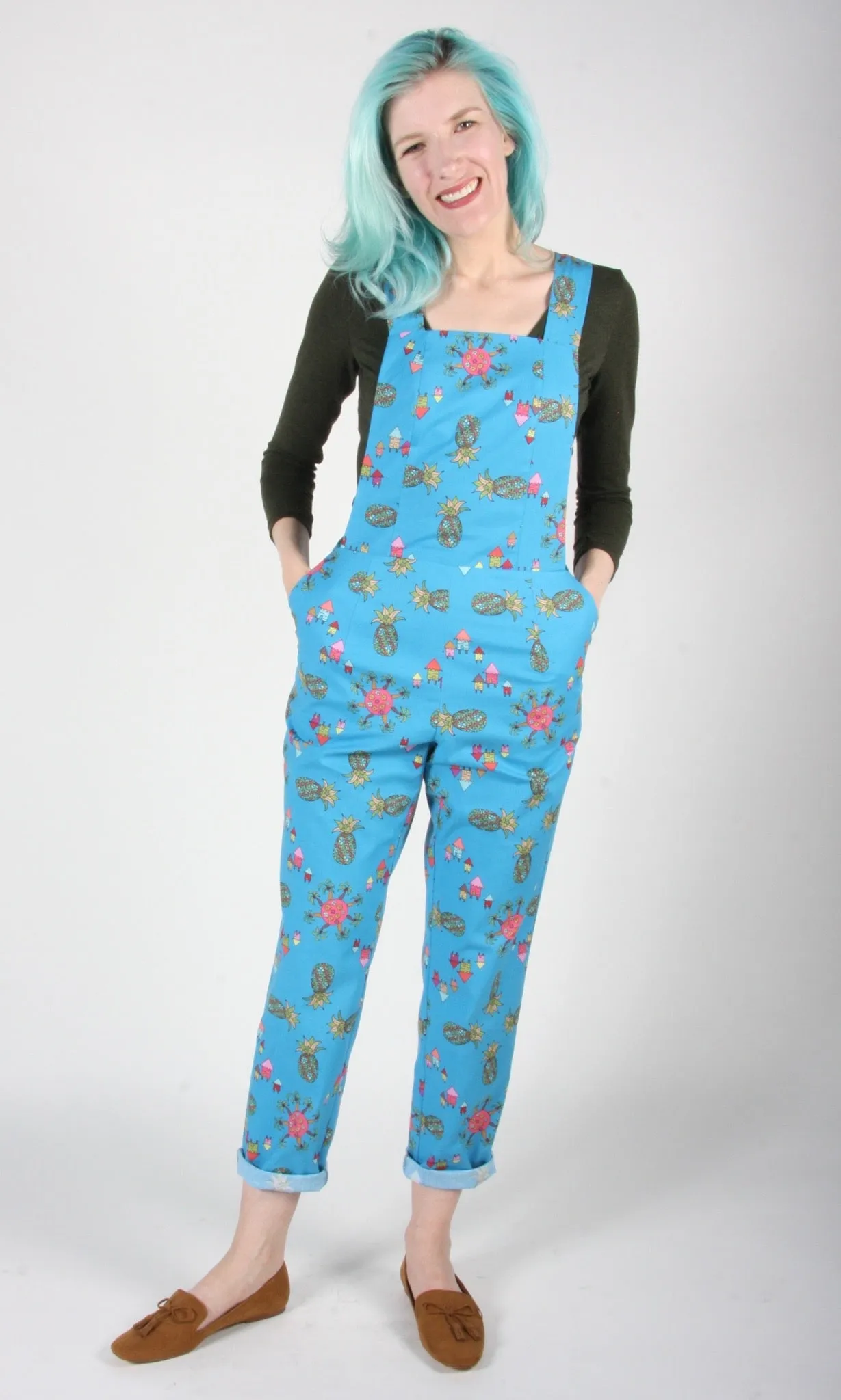 Bunting Overalls - Blue Pineapple Party sold by Birds of North America product image thumbnail 2