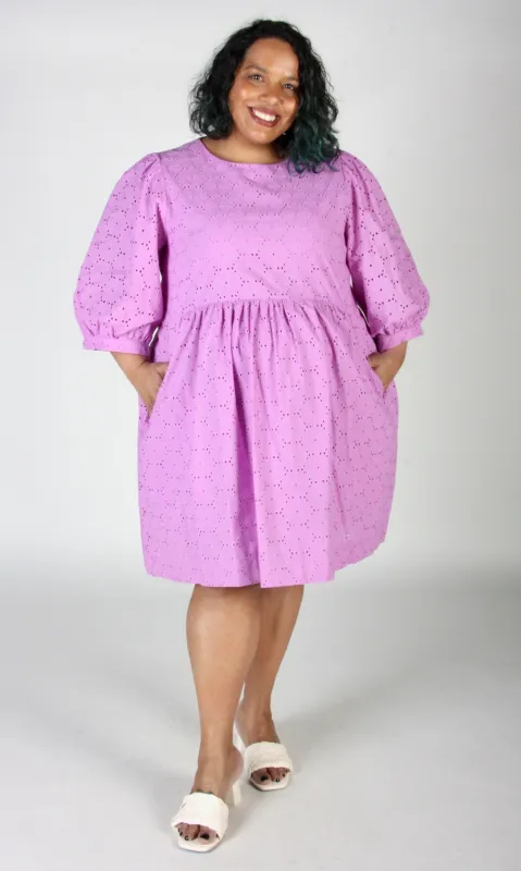 Bluebonnet Dress - Ube made by Birds of North America