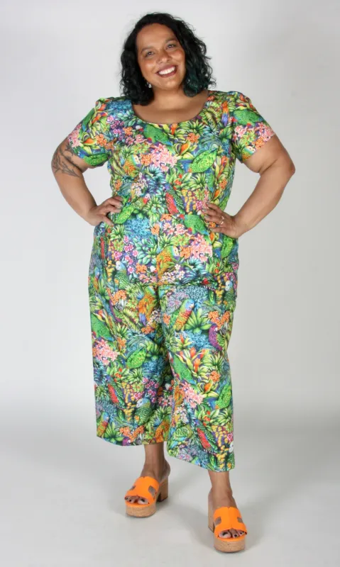 Whinchat Jumpsuit - Parrot Jungle made by Birds of North America