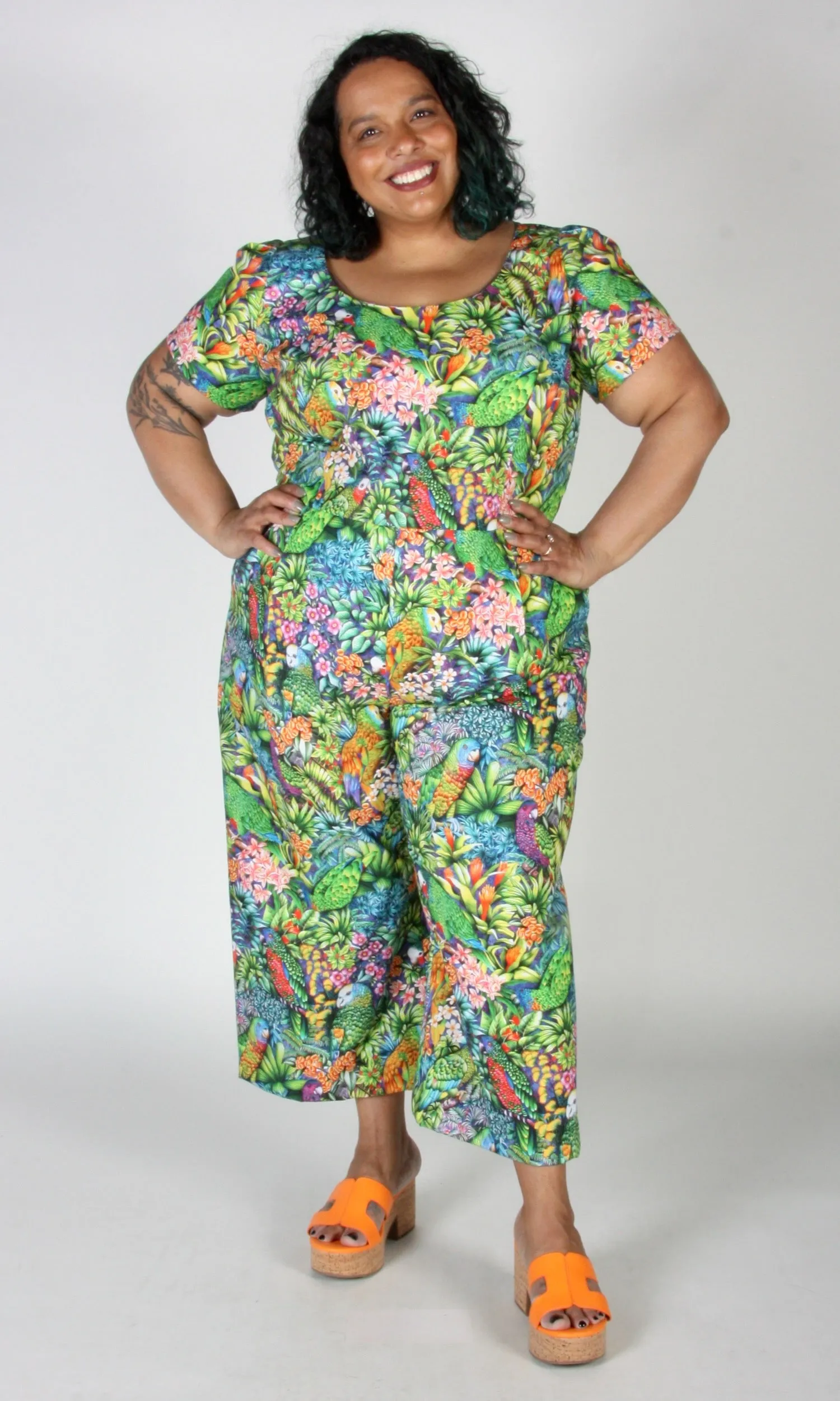 Whinchat Jumpsuit - Parrot Jungle sold by Birds of North America