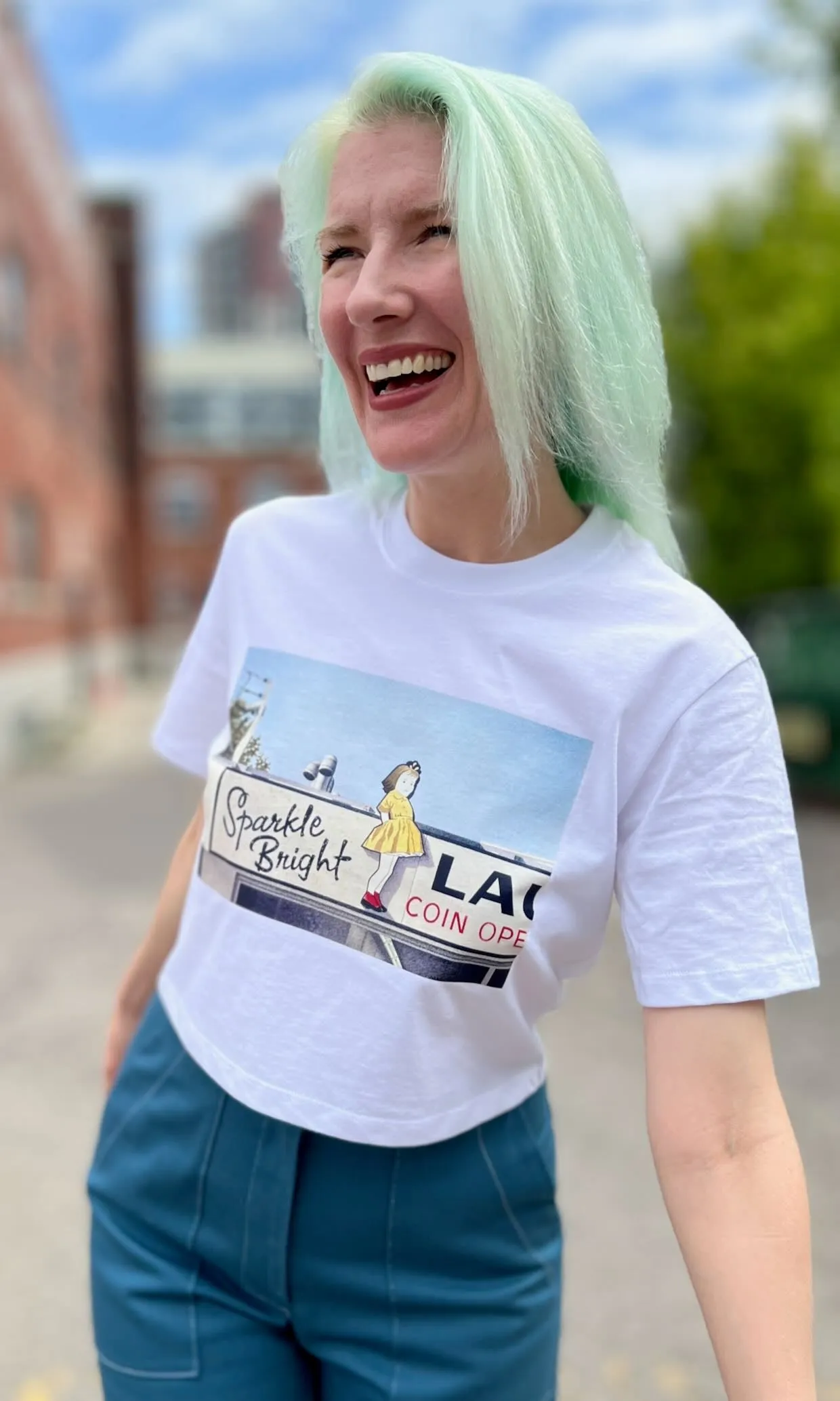 'Sparkle Bright Launderette' Tee sold by Birds of North America product image thumbnail 5