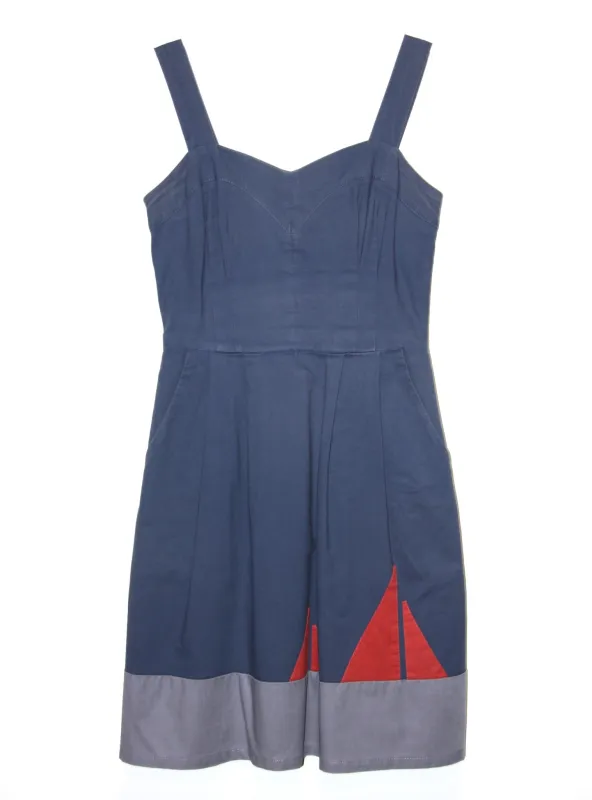 RN979 - 2 - Mouette Dress - Blue made by Birds of North America