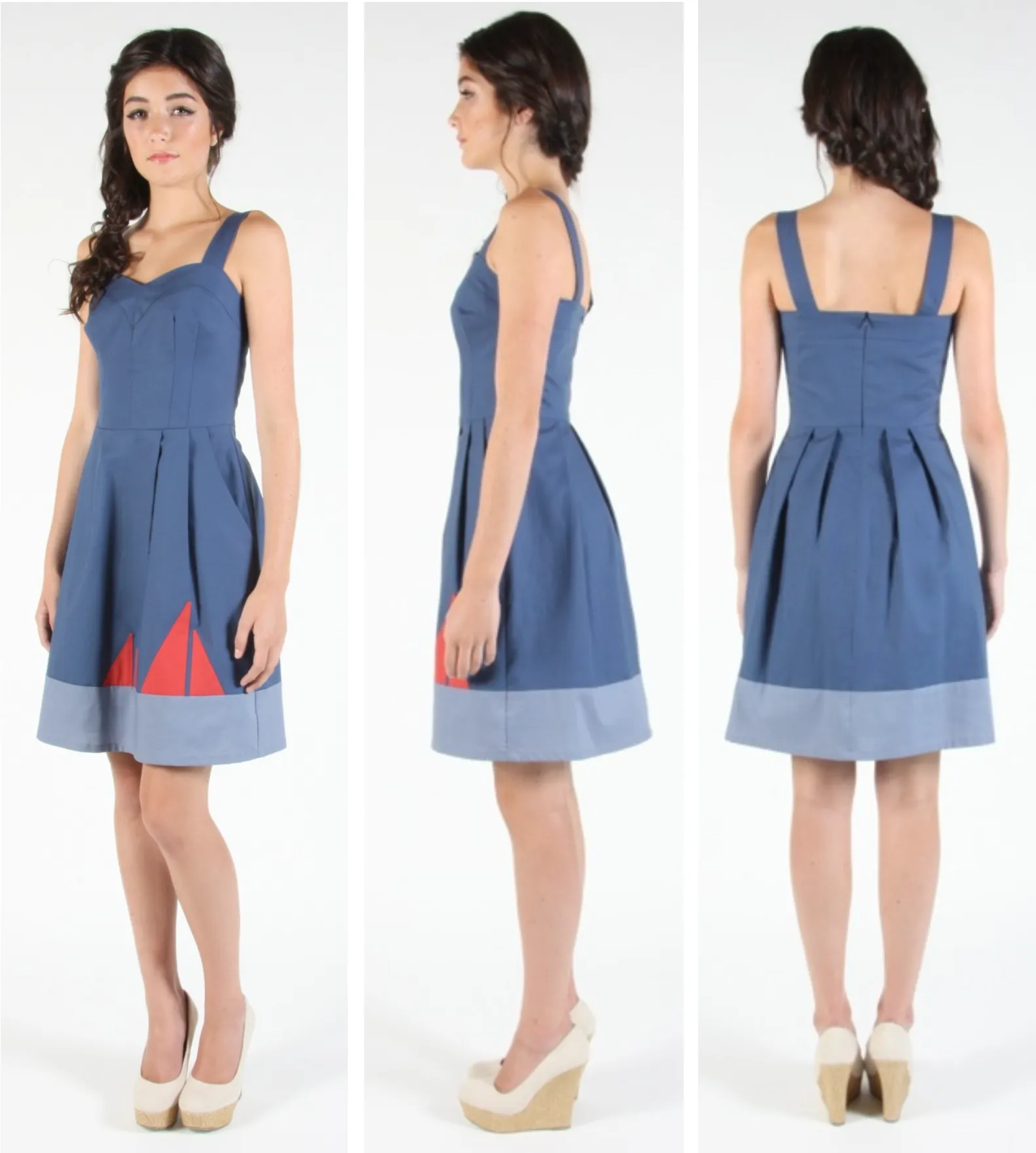 RN979 - 2 - Mouette Dress - Blue sold by Birds of North America product image thumbnail 5