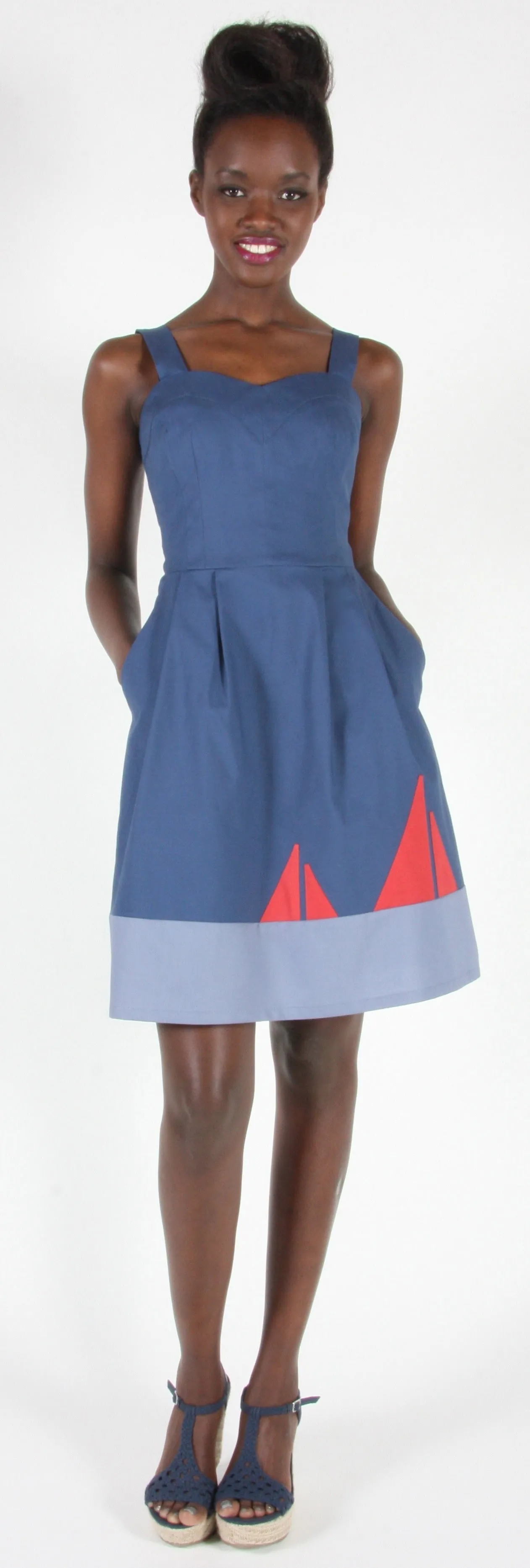 RN979 - 2 - Mouette Dress - Blue sold by Birds of North America product image thumbnail 4