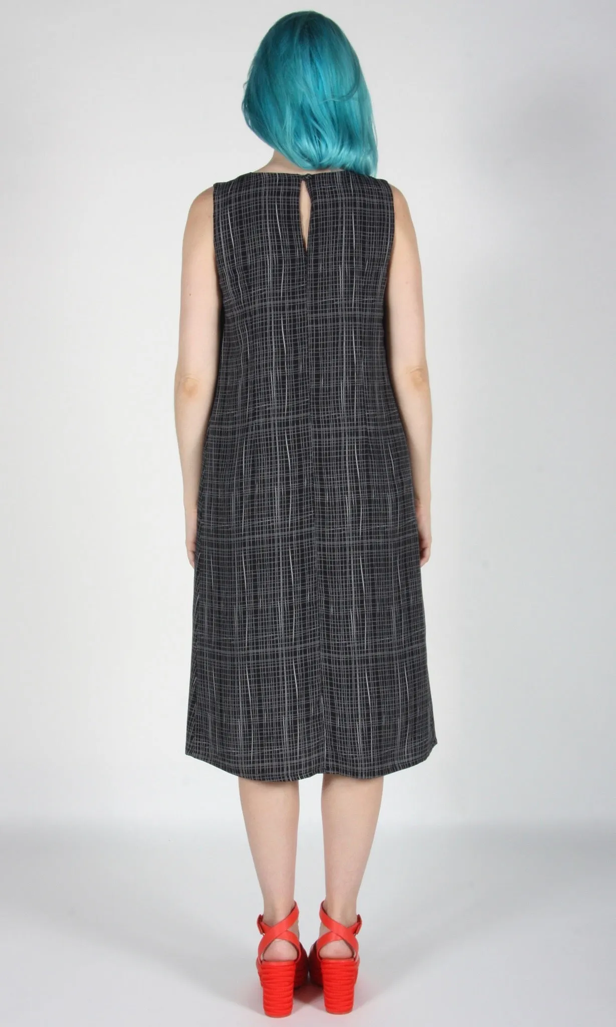 RN981 - 2 - Blossomcrown Dress - Black Crosshatch sold by Birds of North America product image thumbnail 5