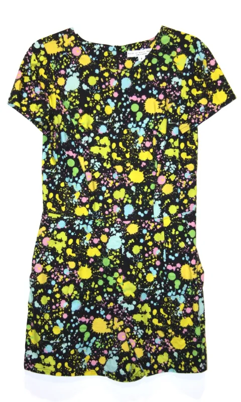RN1075 - 8 - Akohekohe Romper - Neon Splatter made by Birds of North America
