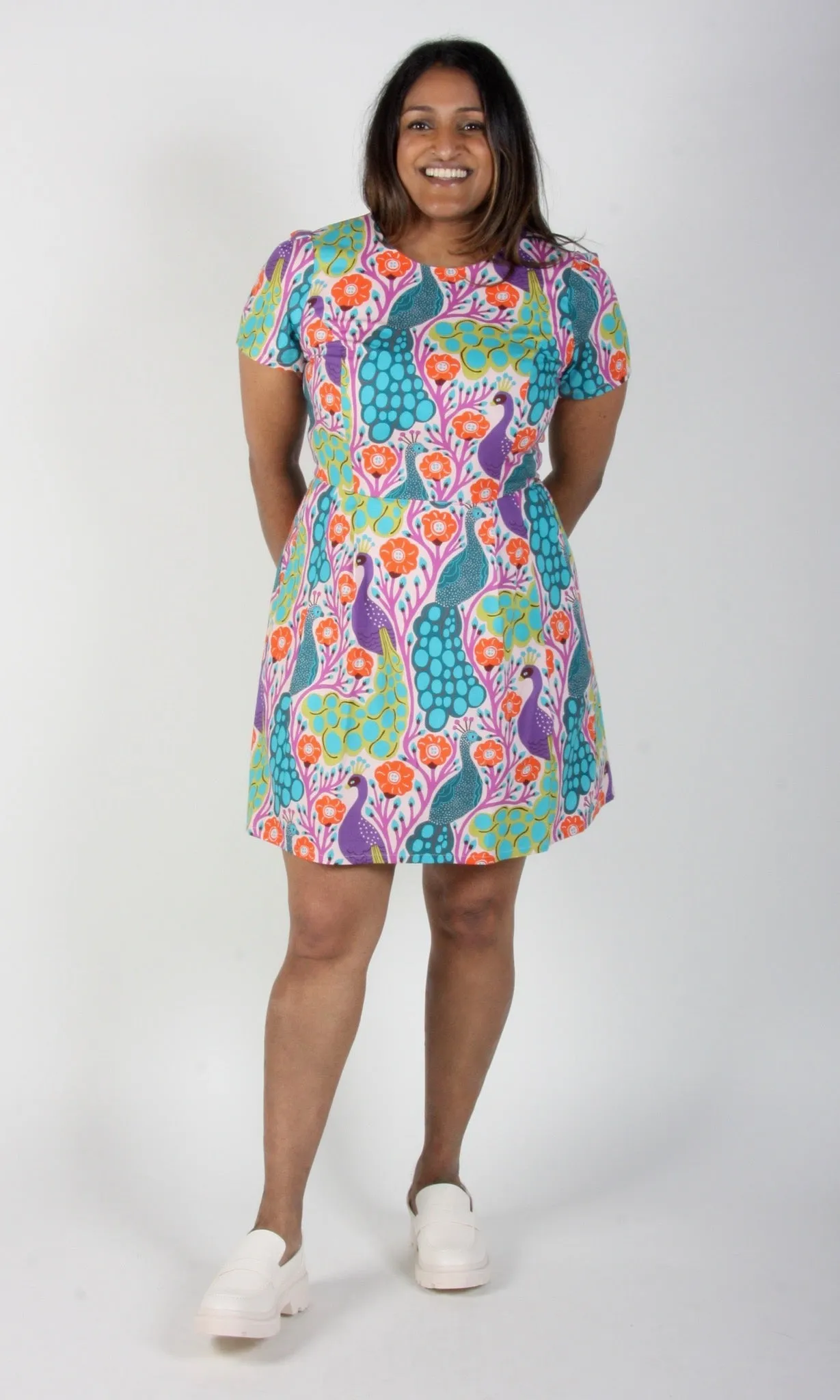 RN1061 - 6 - Engoulevent Dress - Peacocks sold by Birds of North America product image thumbnail 3