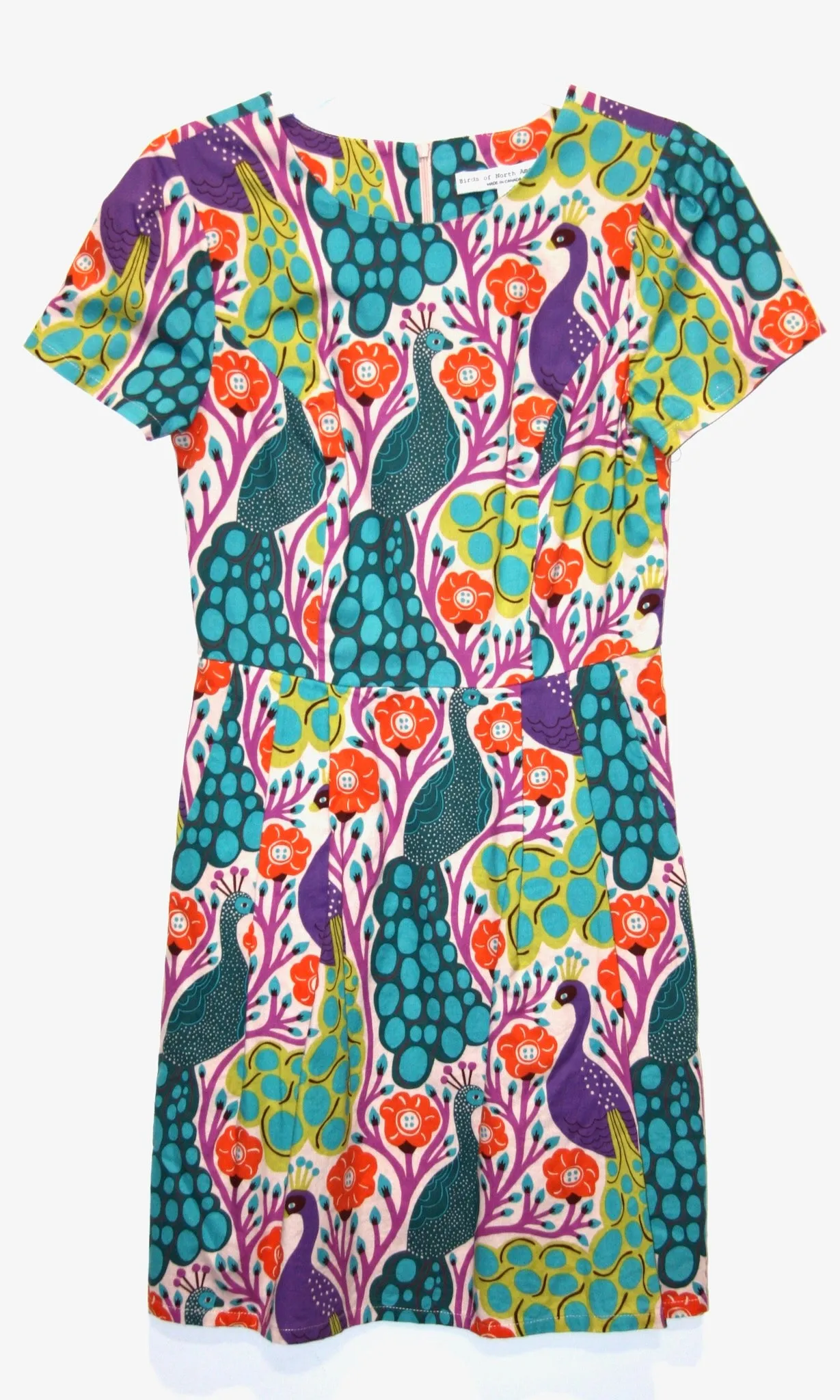 RN1061 - 6 - Engoulevent Dress - Peacocks sold by Birds of North America