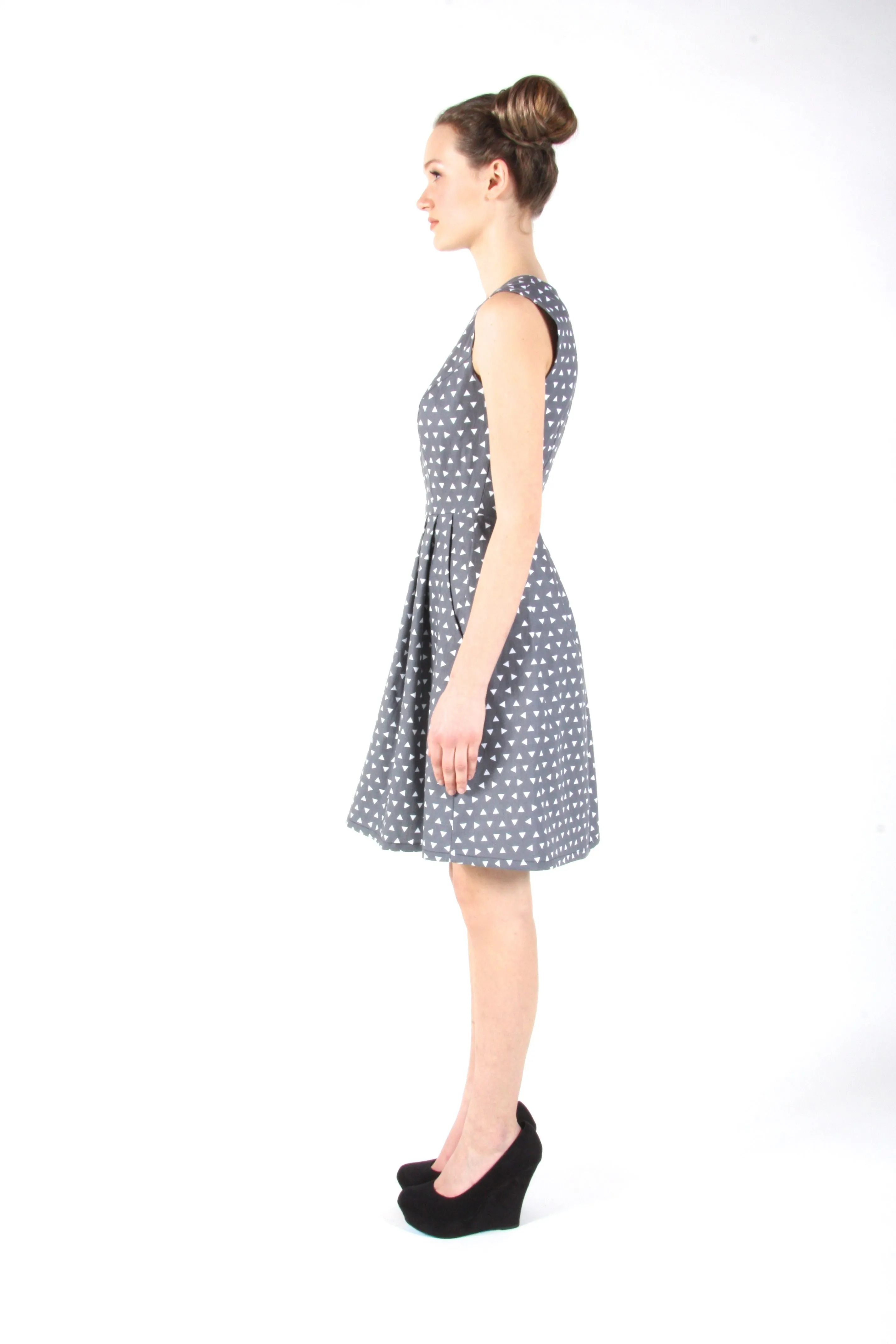RN1059 - 6 - Antbird Dress - Grey Triangles sold by Birds of North America product image thumbnail 5