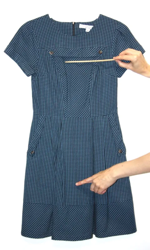 RN1049 - 6 - Accentor Dress - Blue made by Birds of North America