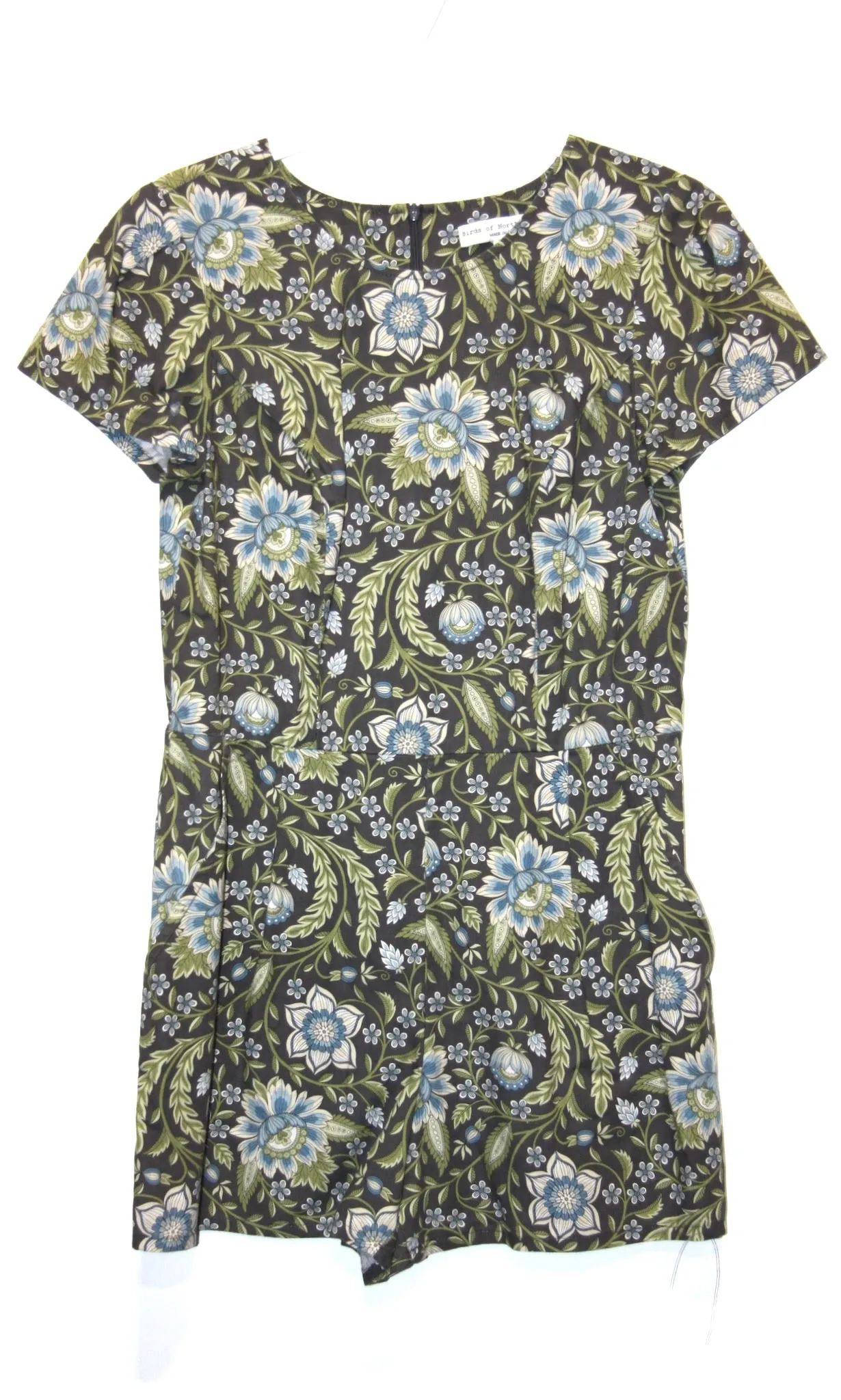 RN1046 - 6 - Silverbill Romper - Grey Botanical sold by Birds of North America