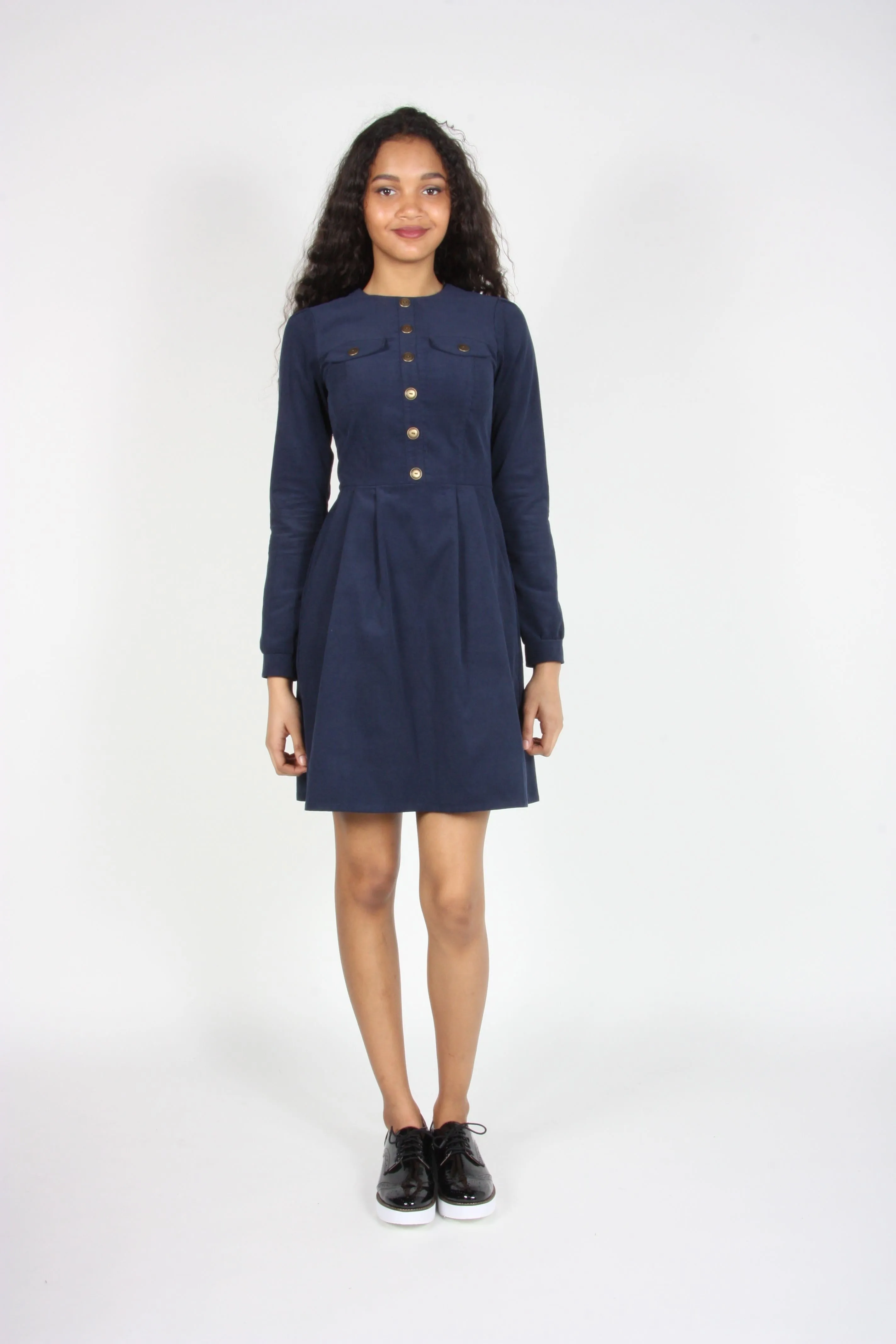 RN1177 - 14 - Jacobin Dress - Navy sold by Birds of North America product image thumbnail 5