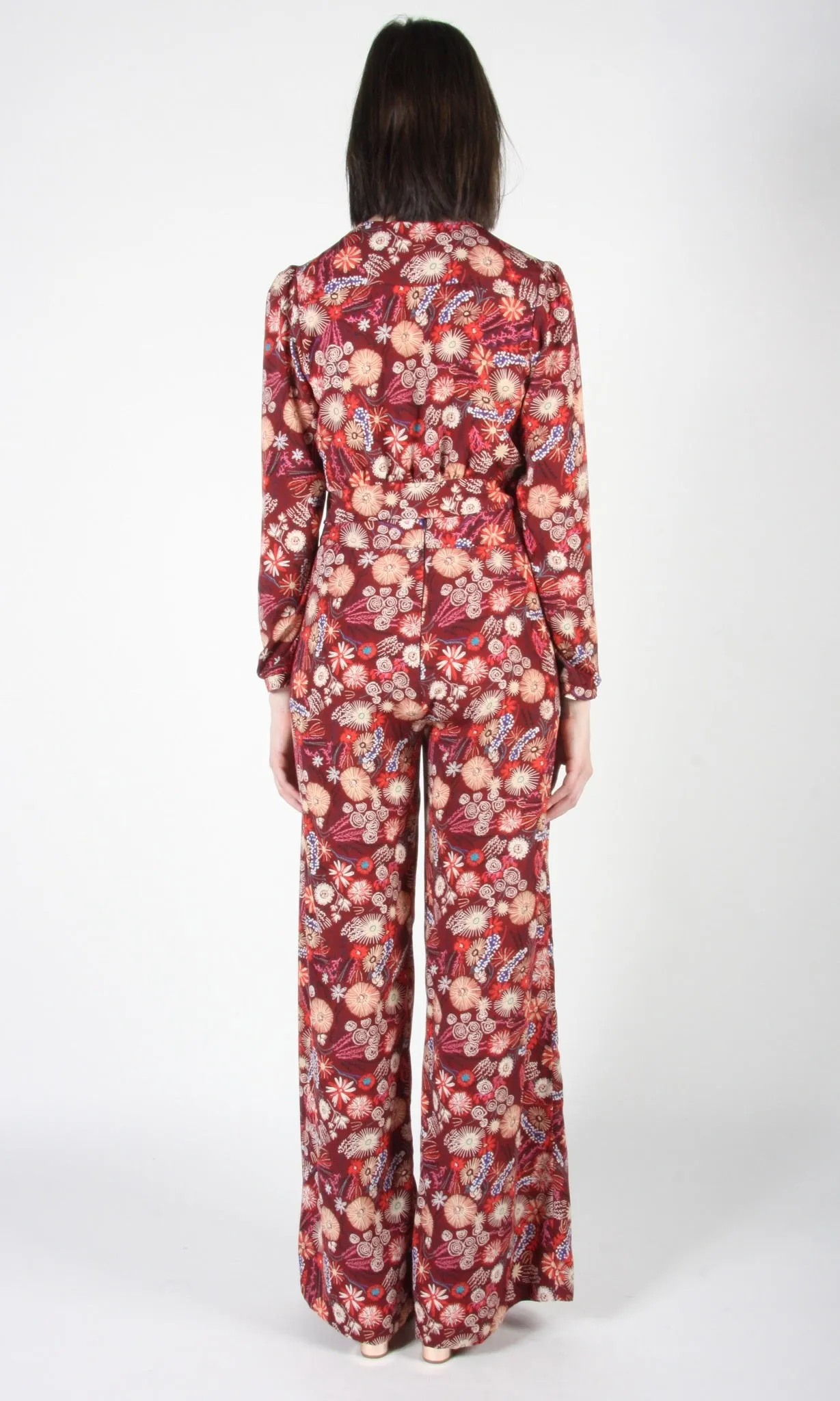RN1150 - 14 - Skylark Pant - Burgundy Flowerburst sold by Birds of North America product image thumbnail 5