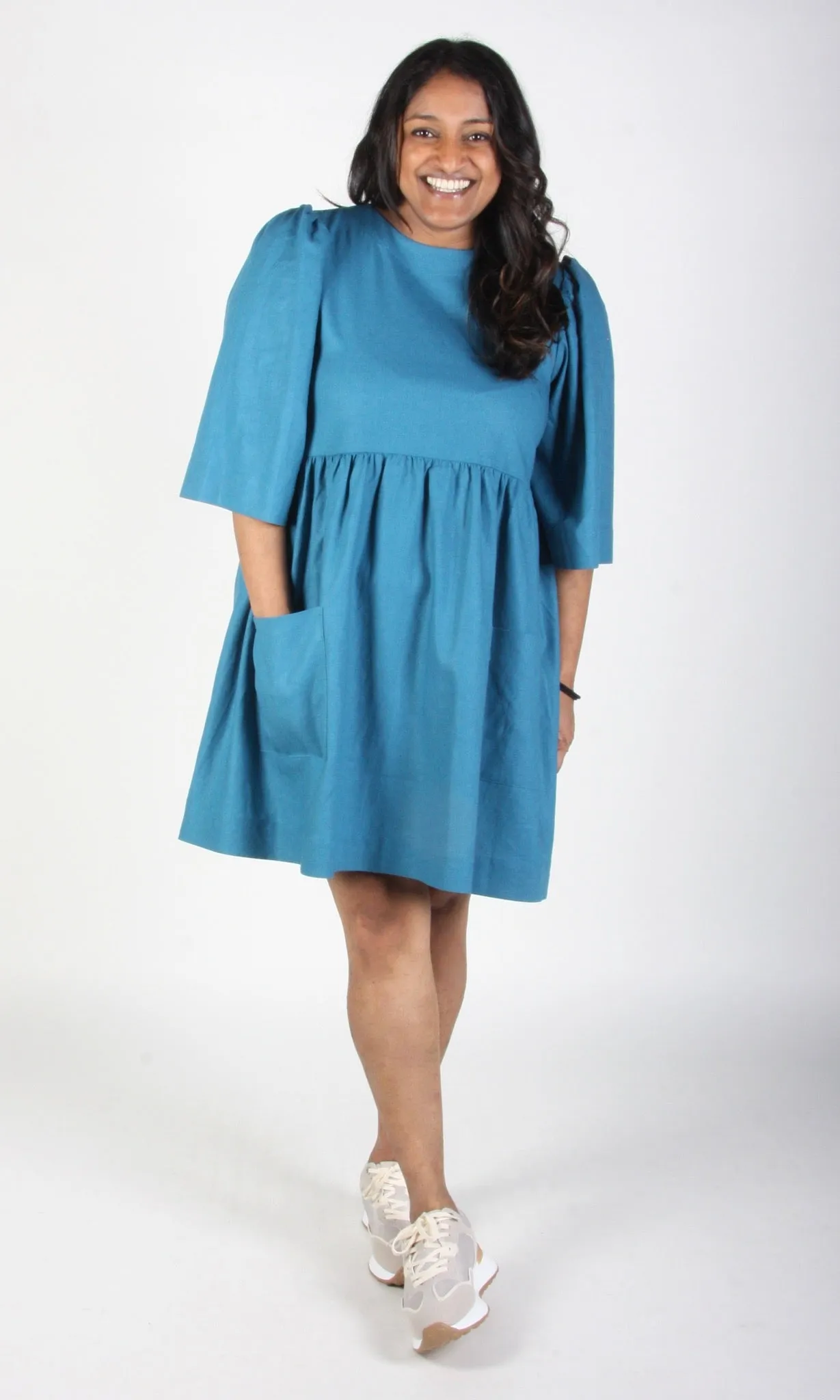 RN1228 - S - Chimney Swift Dress - Ocean sold by Birds of North America product image thumbnail 3