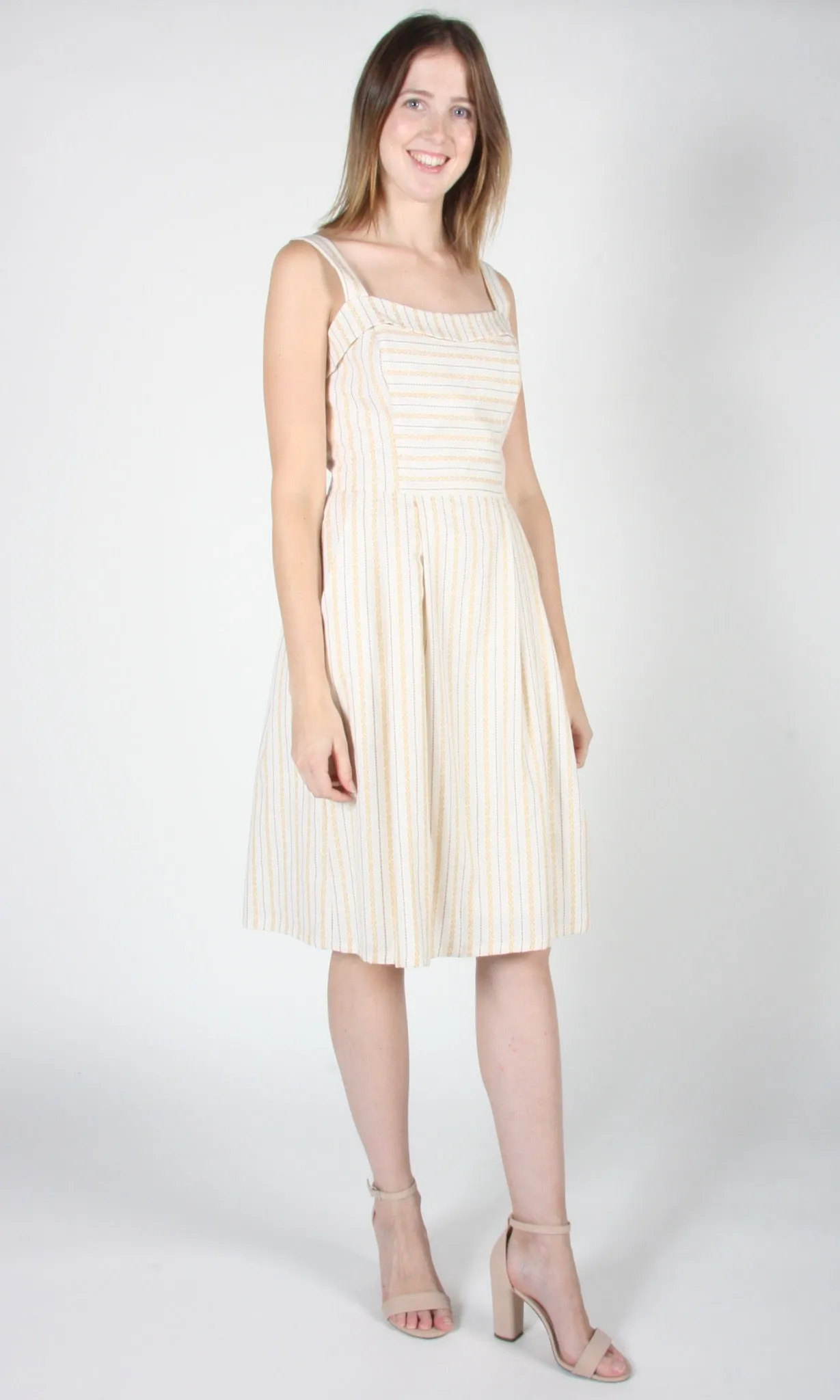 RN1276 - 16 - Courlis Dress - Ivory Stripe sold by Birds of North America product image thumbnail 4