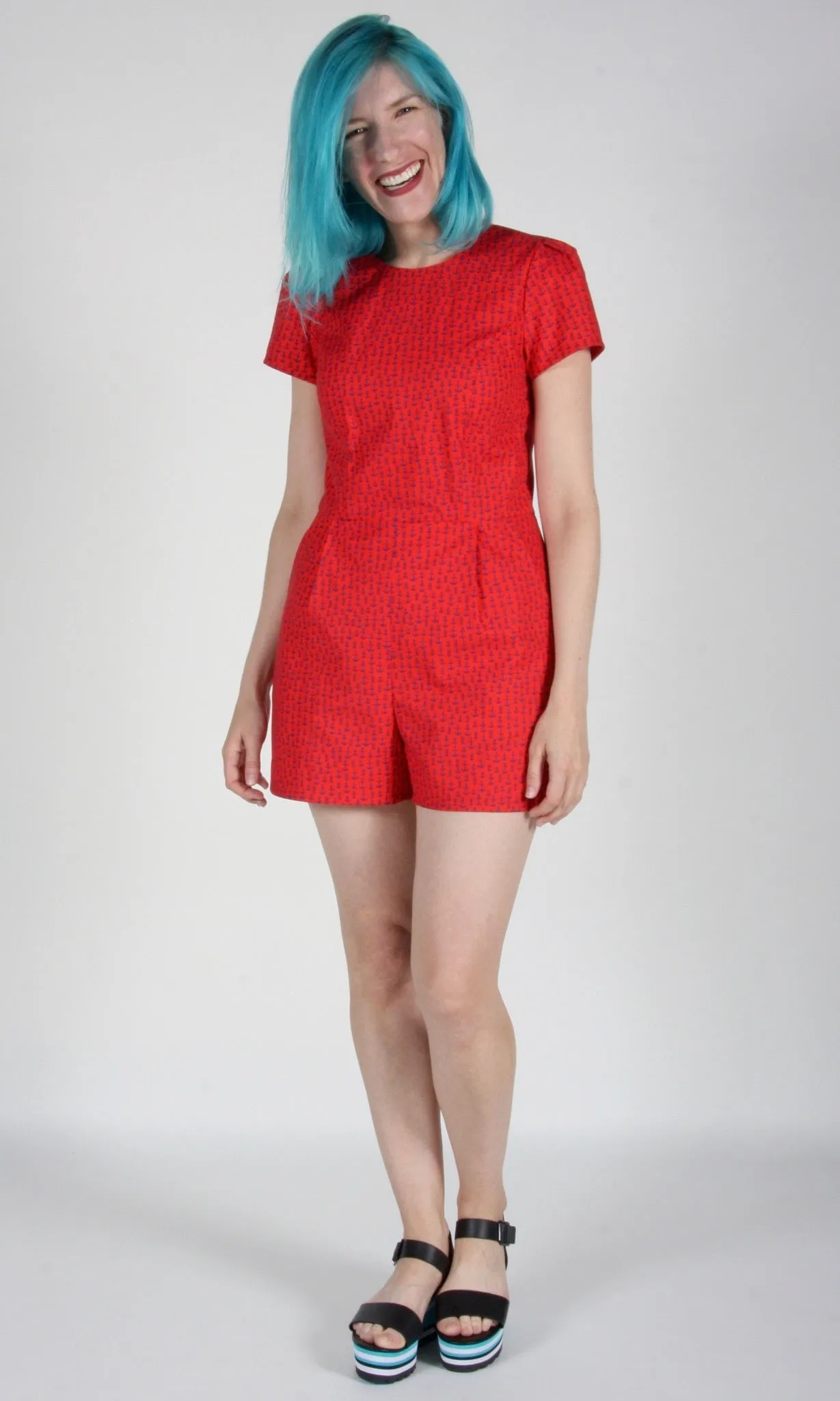 RN1268 - 8 - Silverbill Romper - Red Anchors sold by Birds of North America product image thumbnail 3
