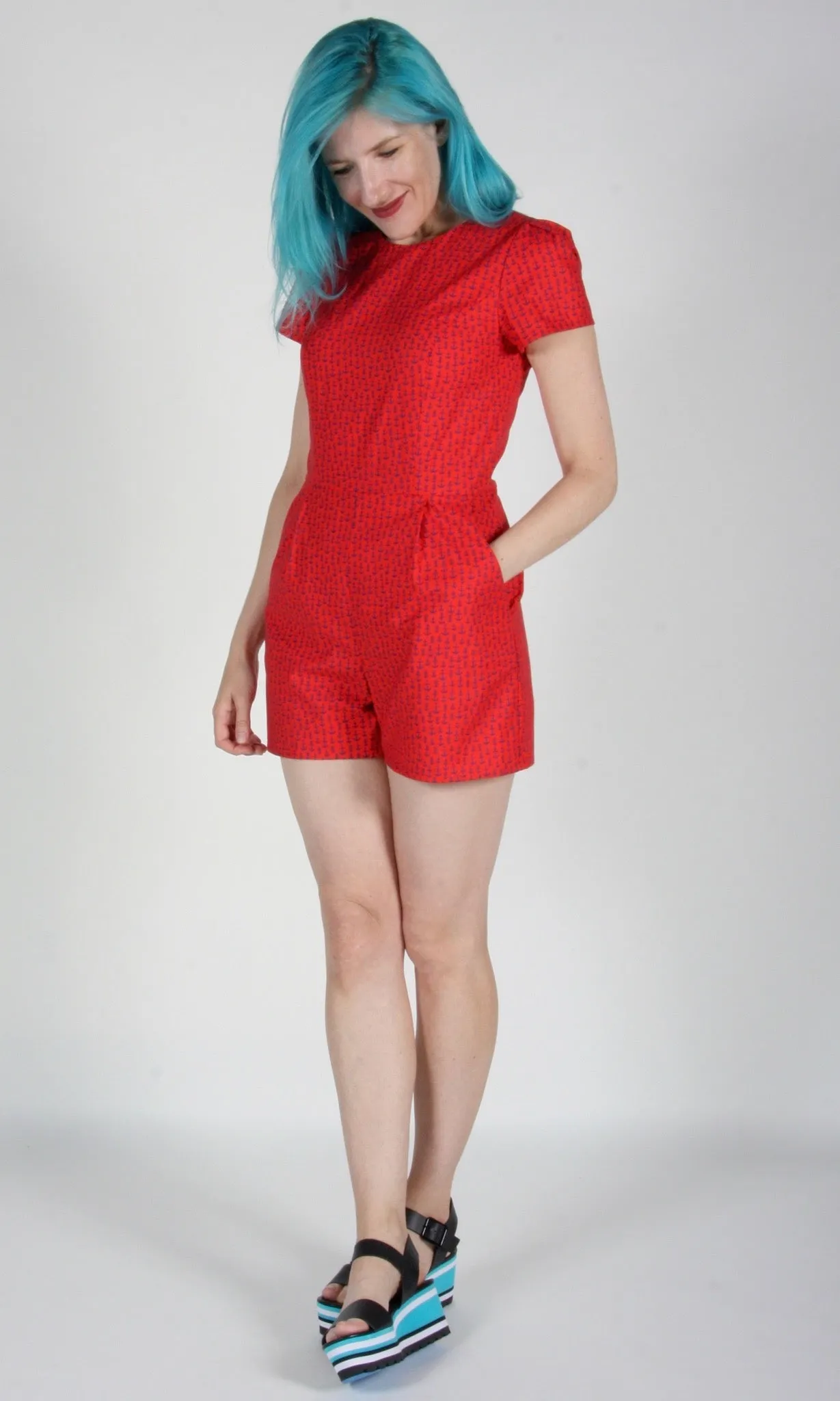RN1268 - 8 - Silverbill Romper - Red Anchors sold by Birds of North America product image thumbnail 4