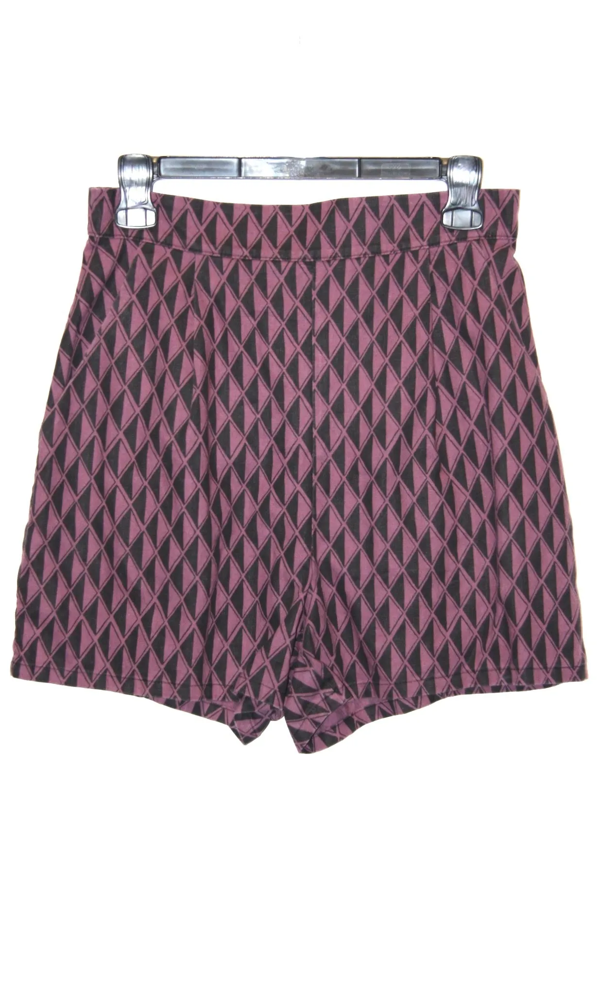 RN1263 - 6 - Umbrellabird Short - Eggplant Geometric sold by Birds of North America