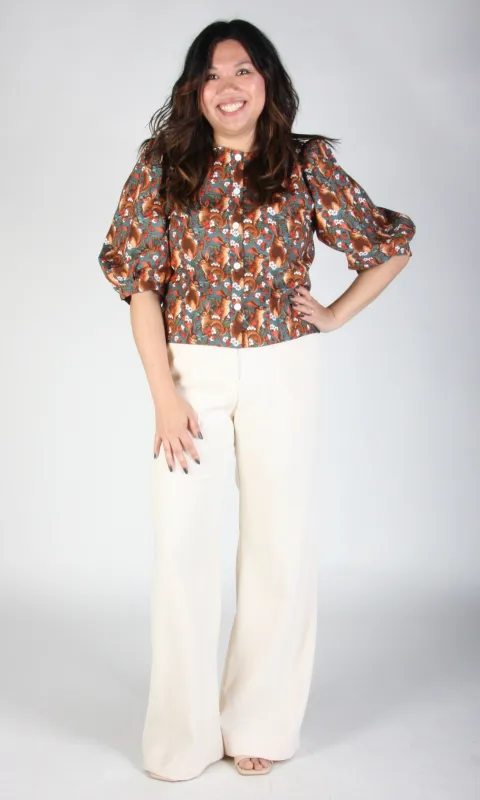 Serin Blouse - Hare Berry made by Birds of North America