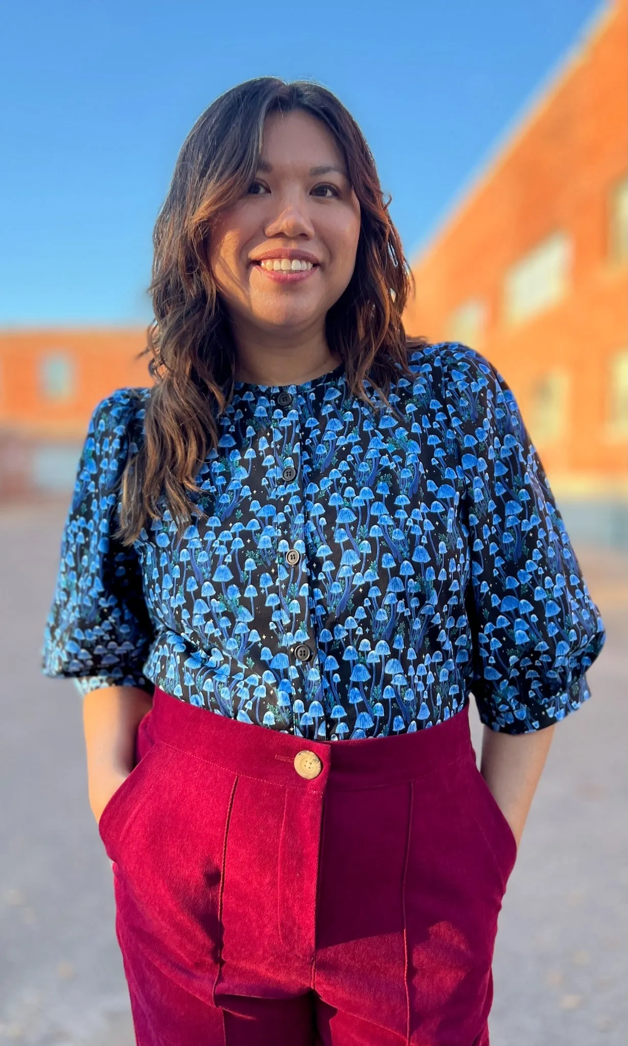 Serin Blouse - Shroominescence sold by Birds of North America