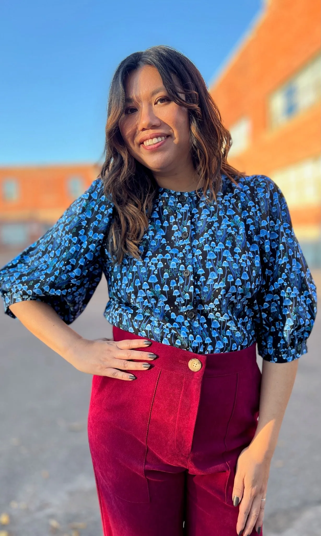 Serin Blouse - Shroominescence sold by Birds of North America product image thumbnail 2