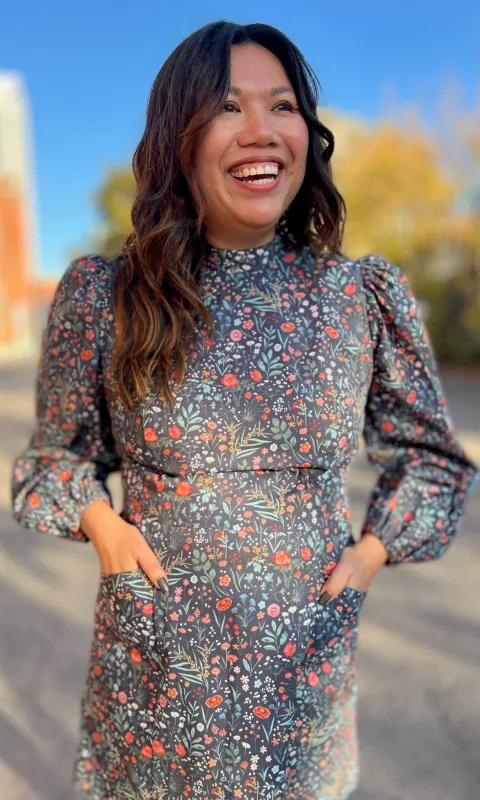 Nyctale Dress - Tramonto made by Birds of North America