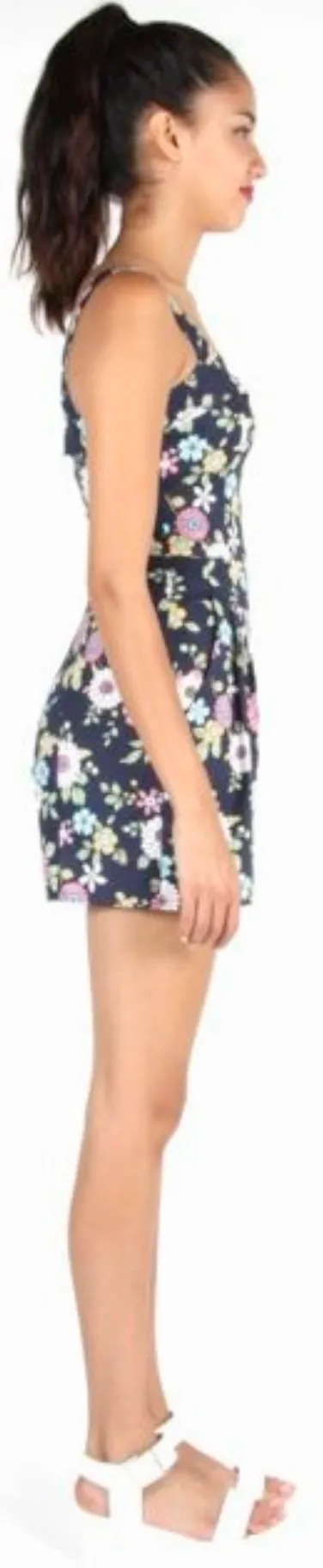 RN977 - 2 - Kiwi Romper - Navy Floral sold by Birds of North America product image thumbnail 4