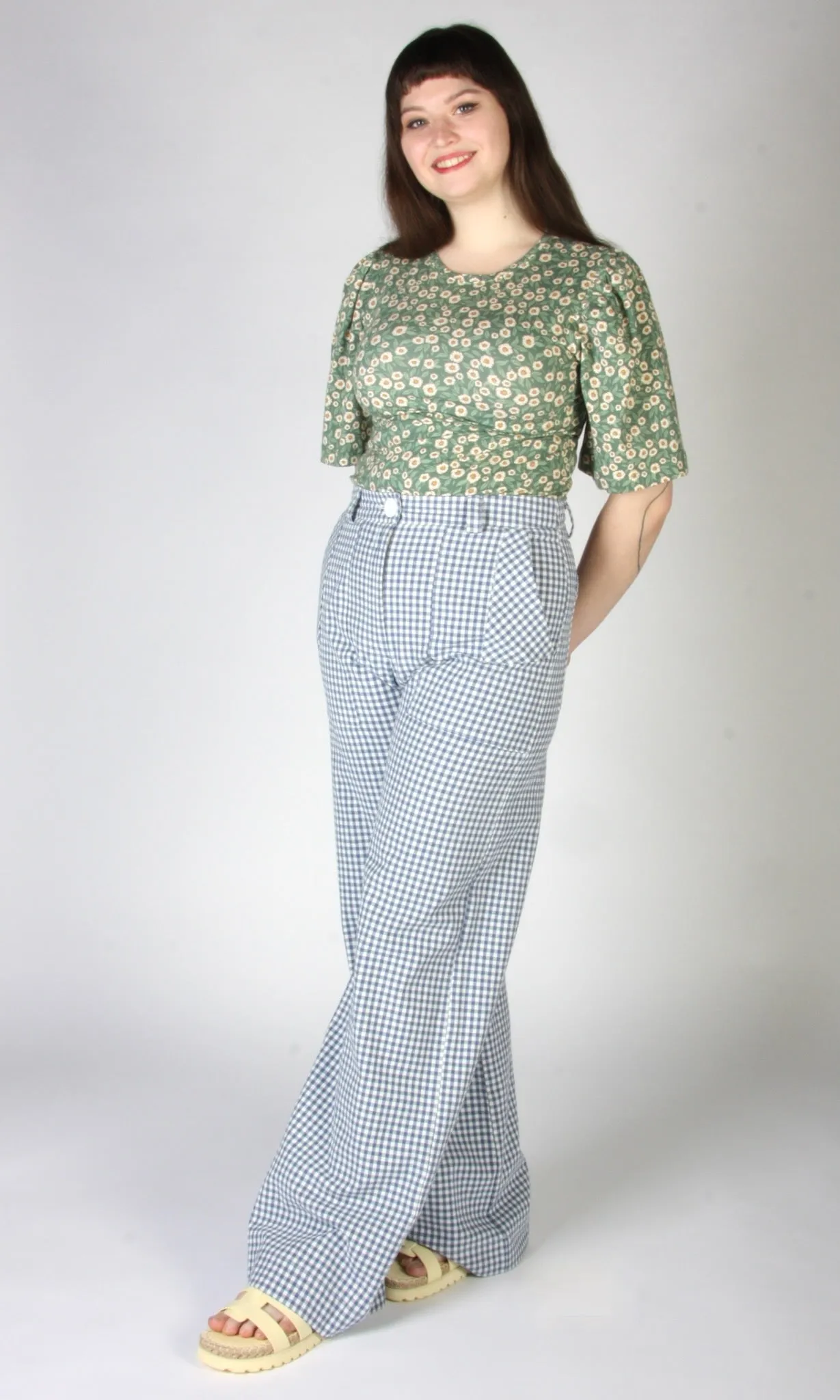 Gannet Pant - Blue Gingham sold by Birds of North America product image thumbnail 2