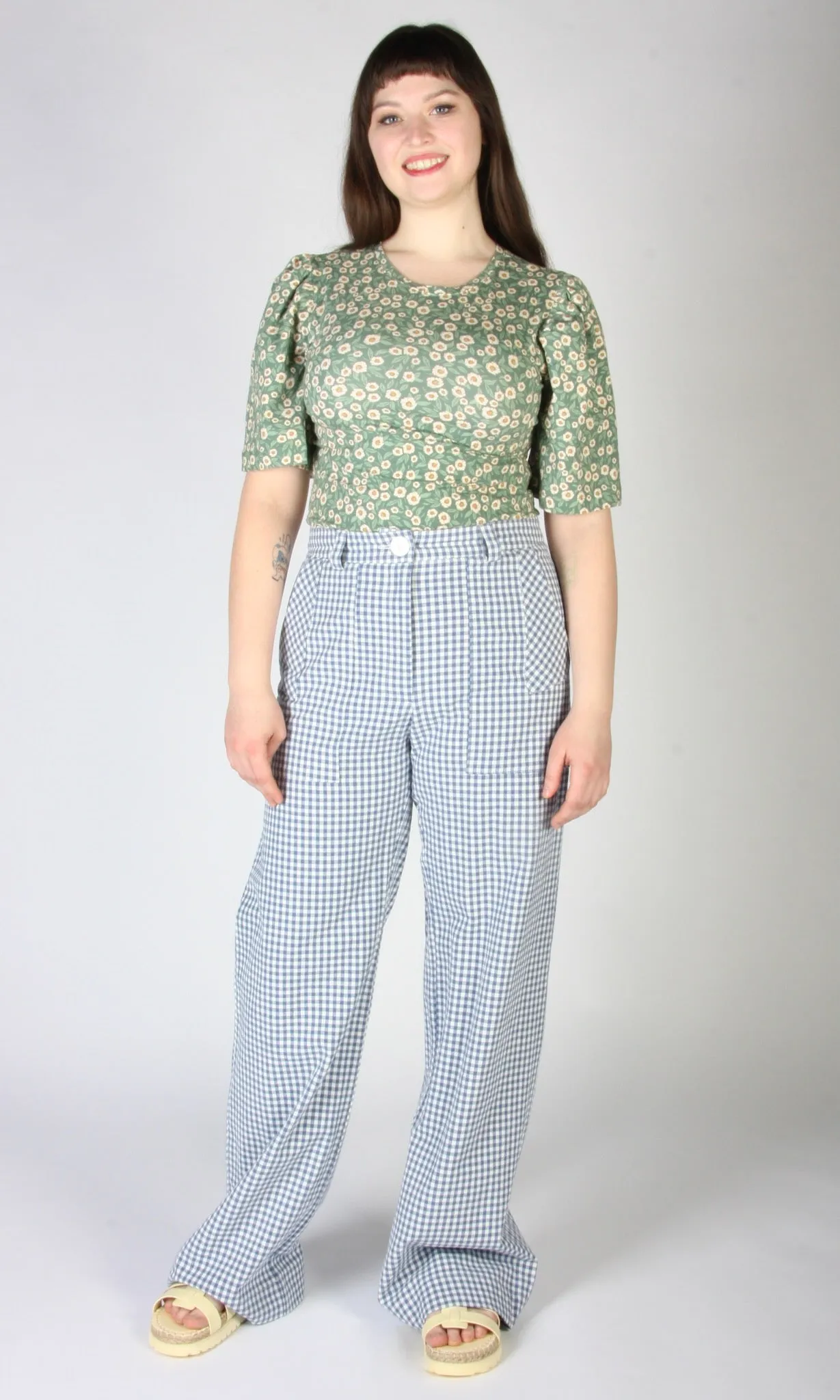 Gannet Pant - Blue Gingham sold by Birds of North America product image thumbnail 3
