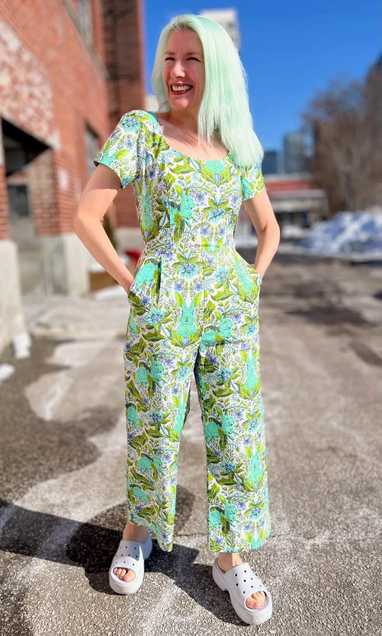Whinchat Jumpsuit - Bunny Rush sold by Birds of North America