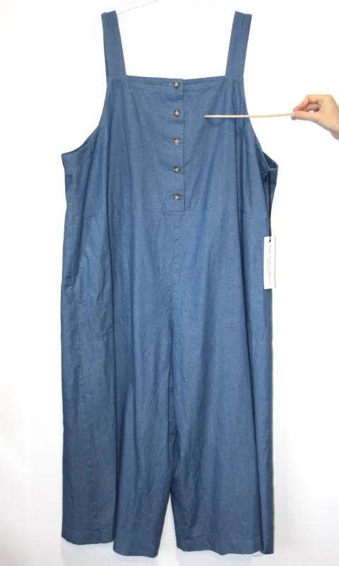 SS522 - 3X - Firecrest Jumpsuit - Medium Wash made by Birds of North America